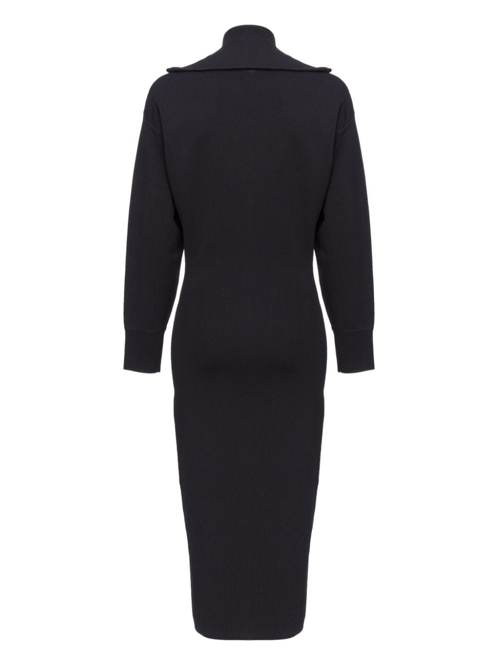long-sleeve zip-up dress - 2