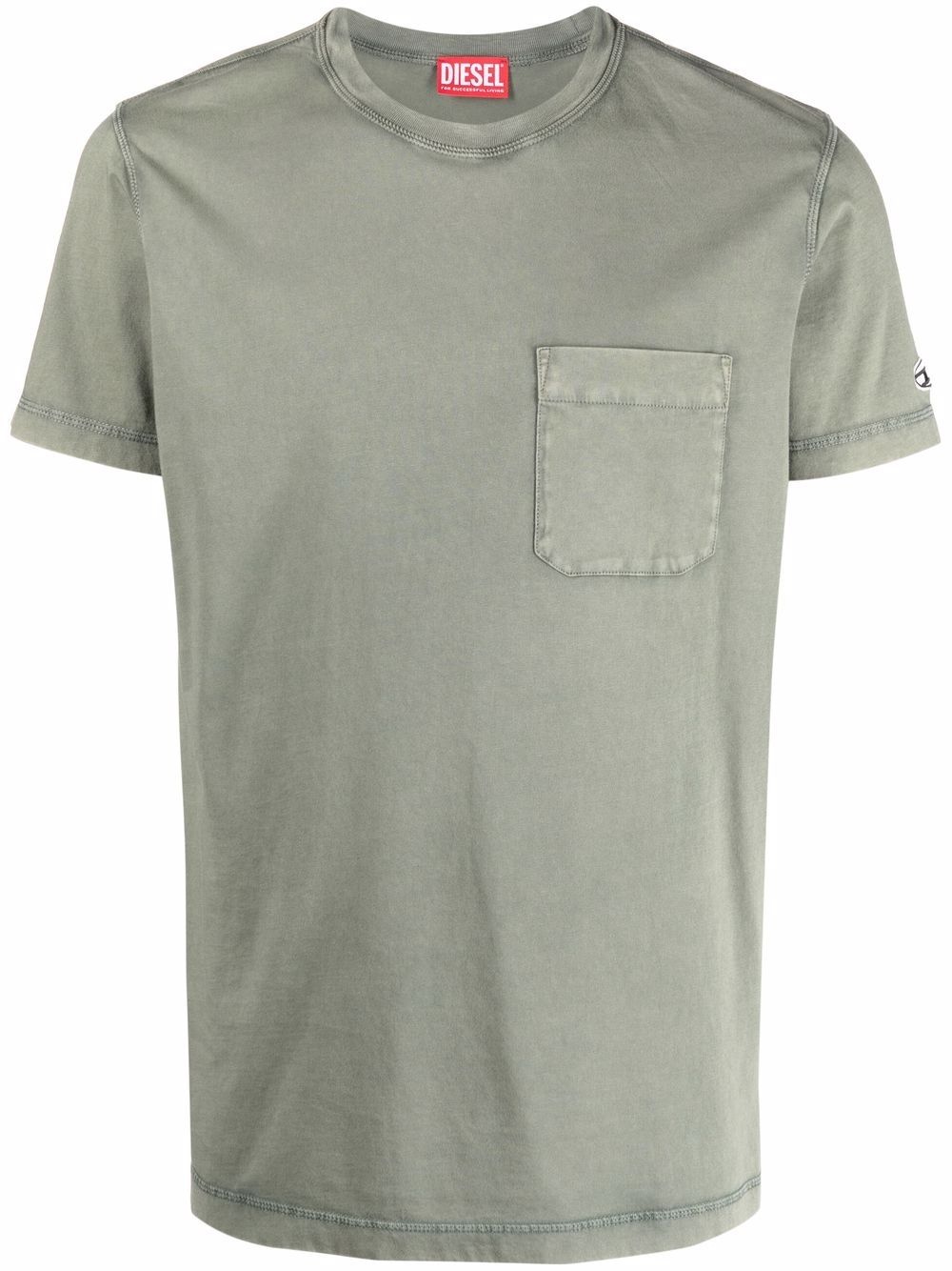 chest patch pocket T-shirt - 1