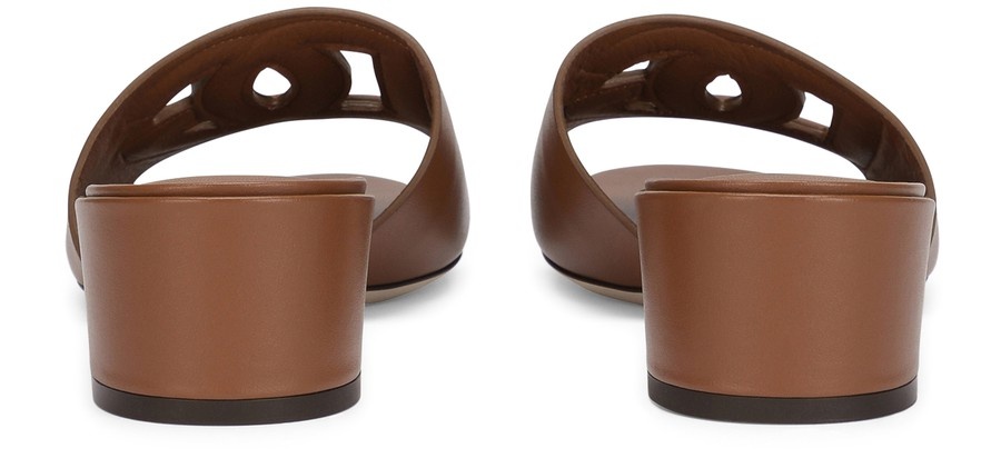 Calfskin sliders with DG logo - 3