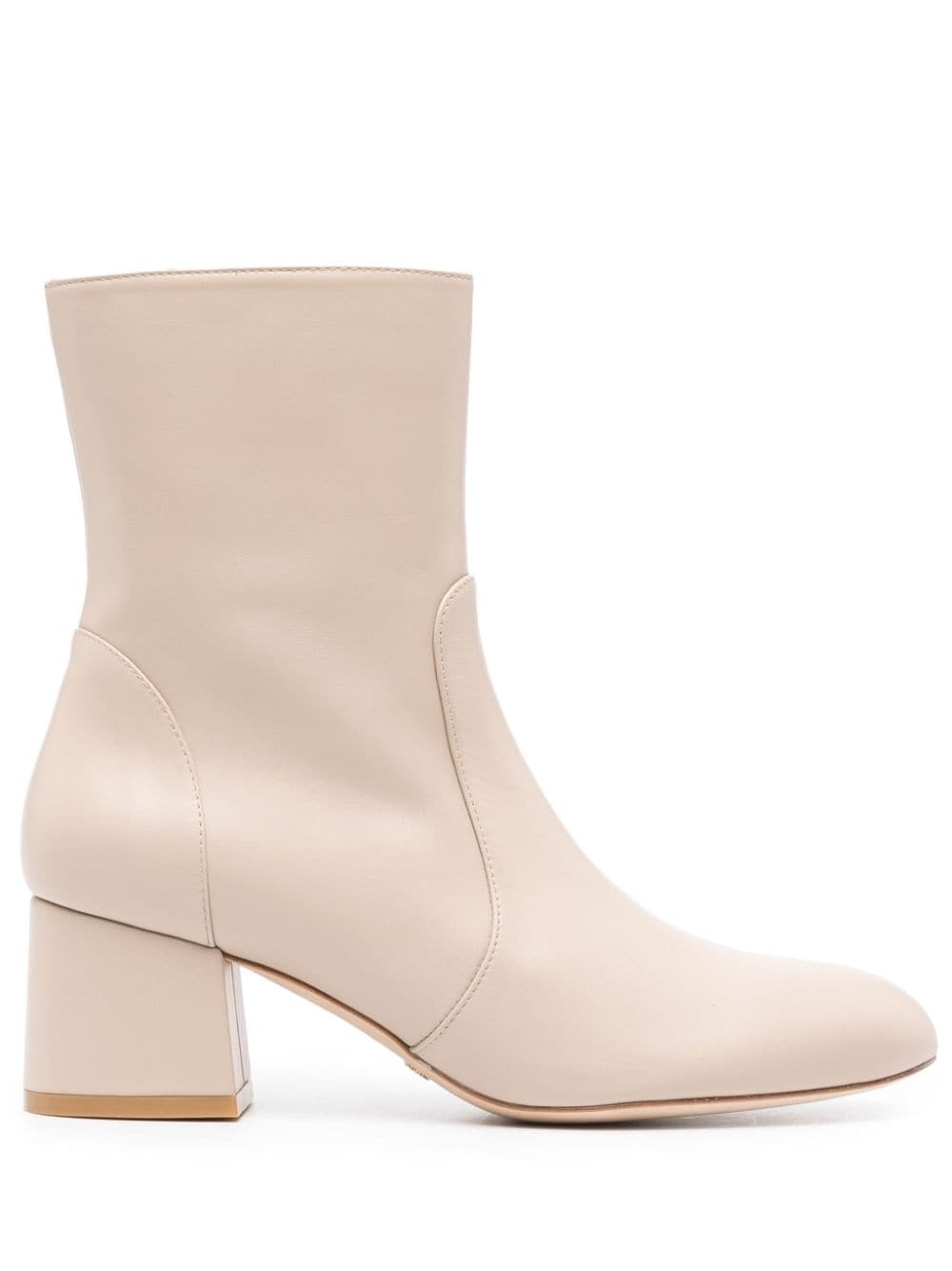 Flareblock 60mm leather ankle boots - 2