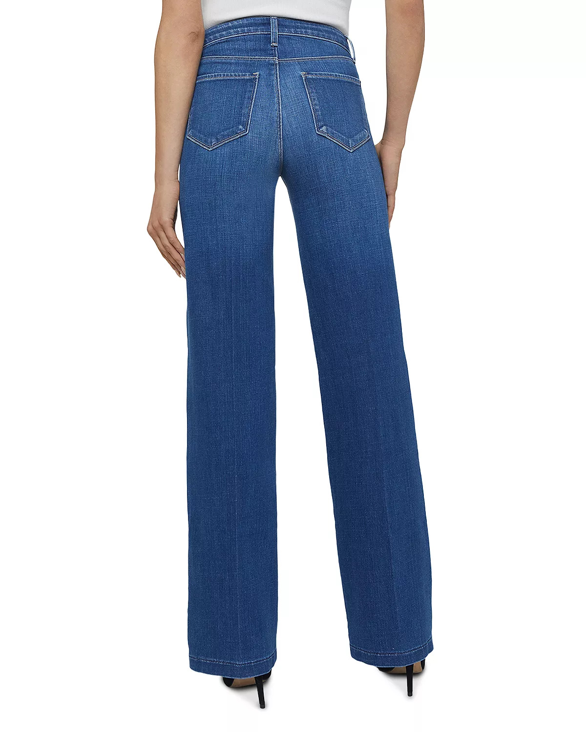 Clayton High Rise Wide Leg Jeans in Kaplan - 3