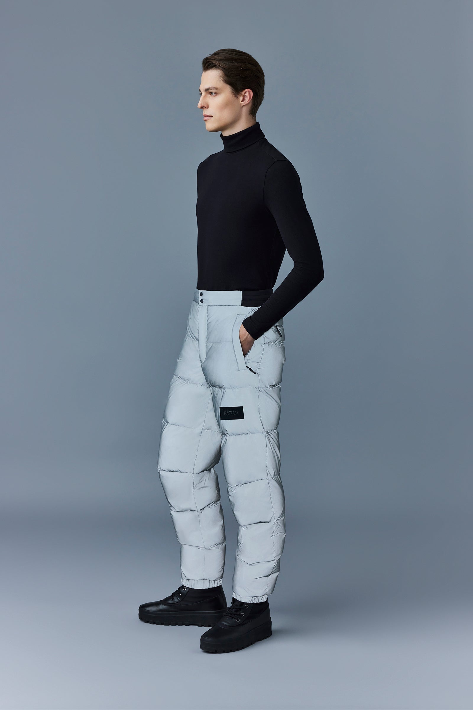 NELSON-RF Reflective down quilted ski pants - 4