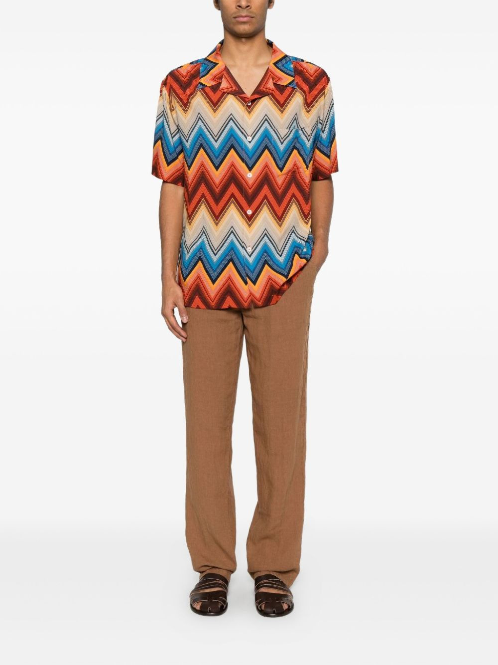 zigzag pocket shirt - 2