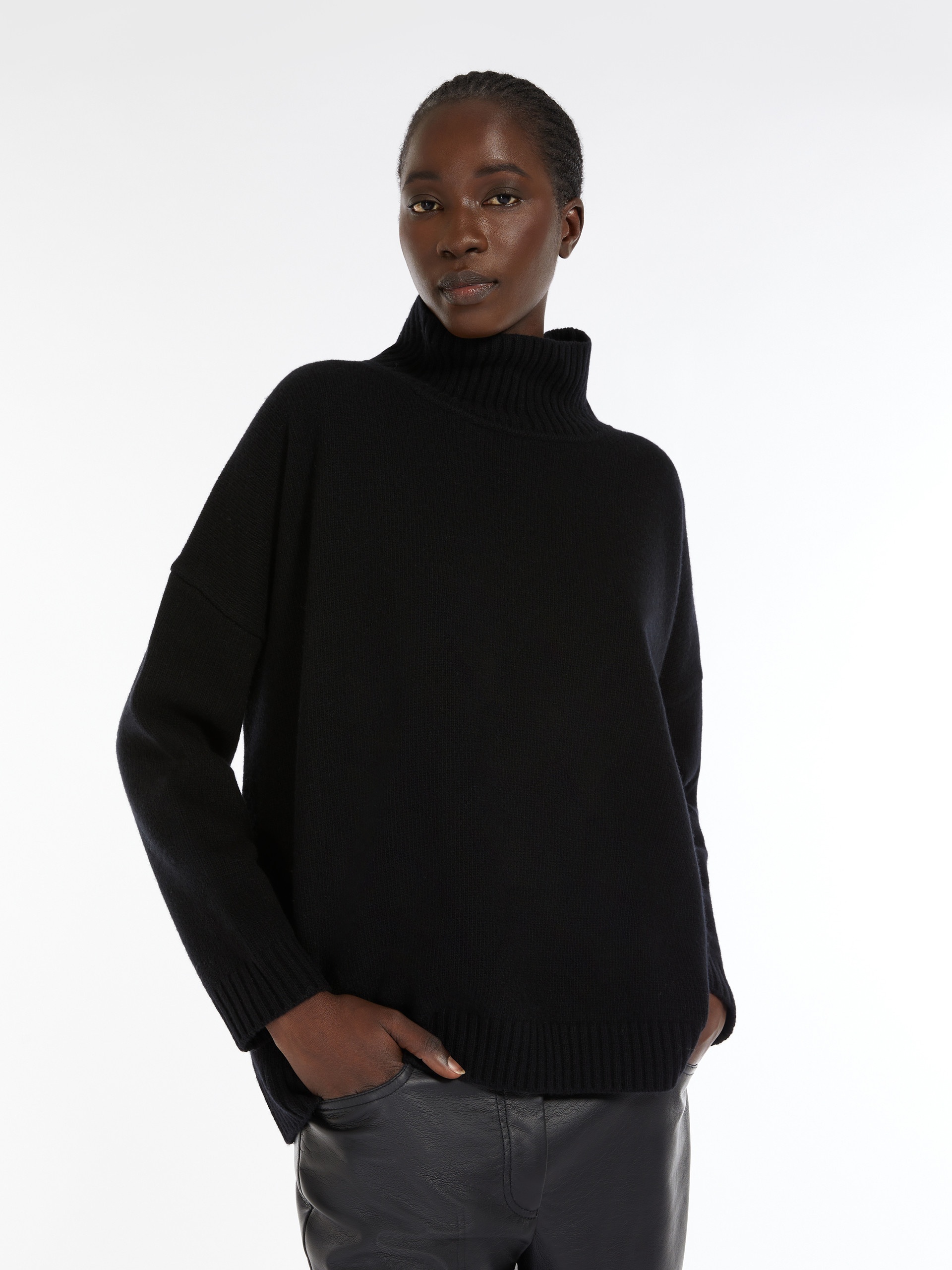 BORGIA Wool high-neck sweater - 5