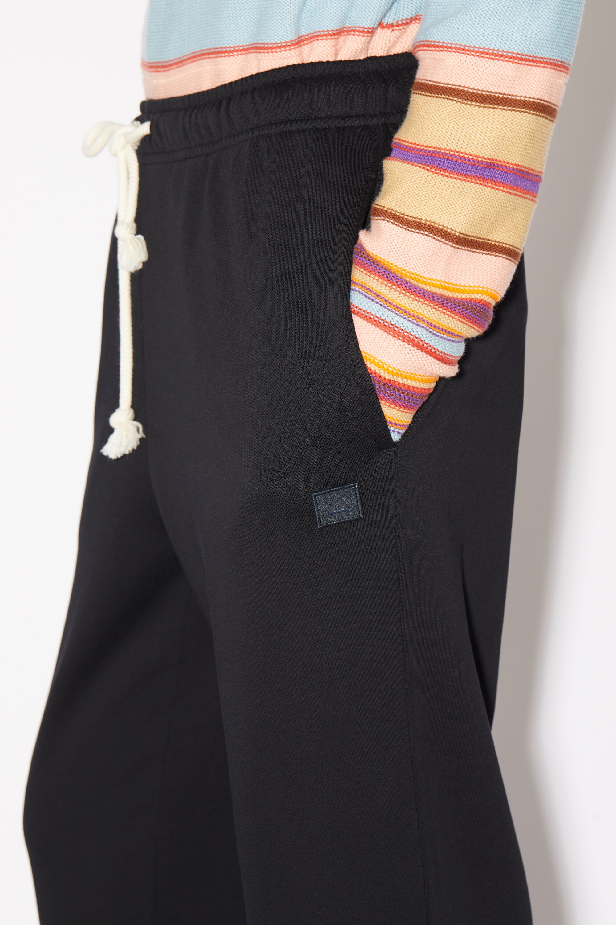 Cotton sweatpants - Black - 5