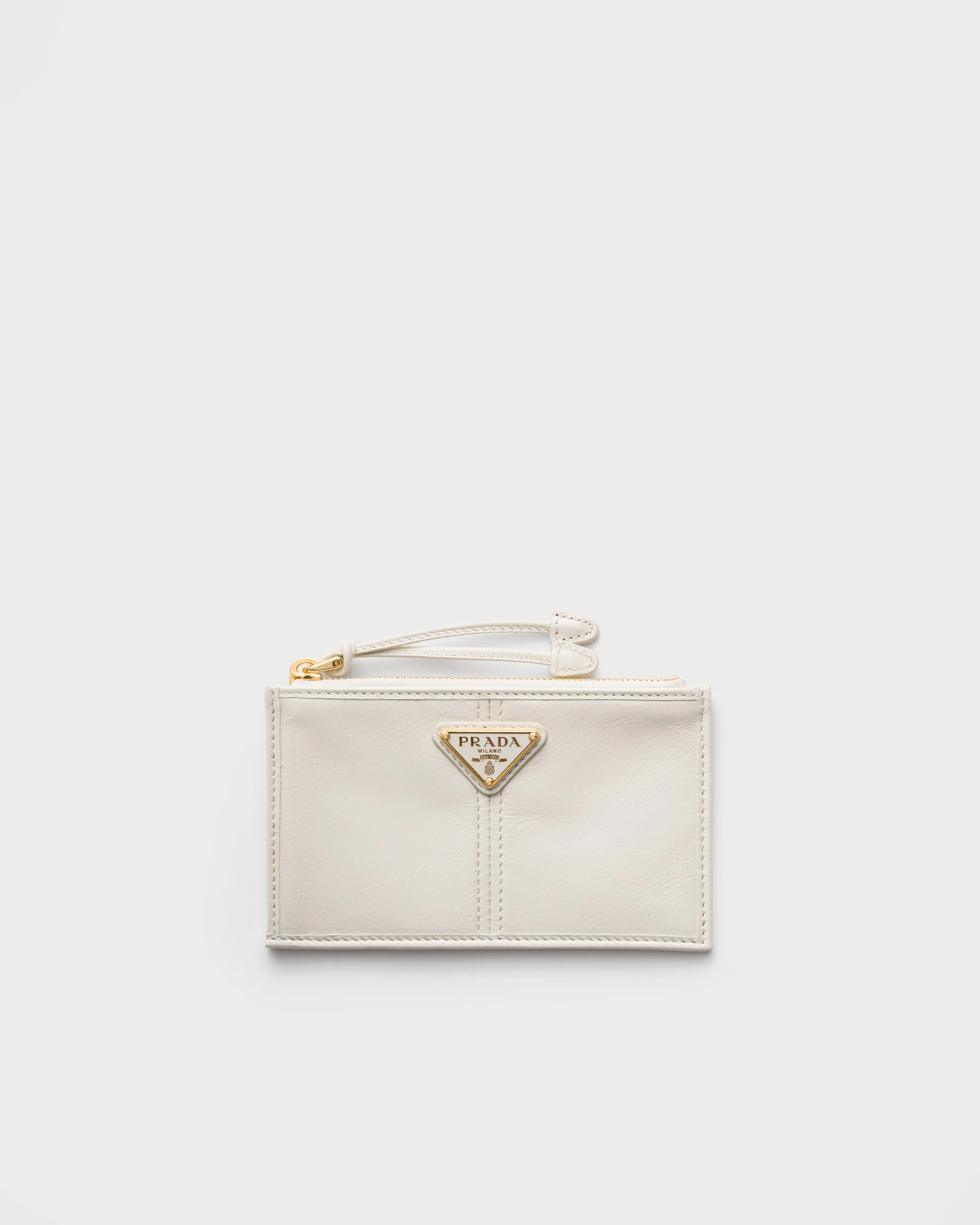 Leather card holder with zipper - 1