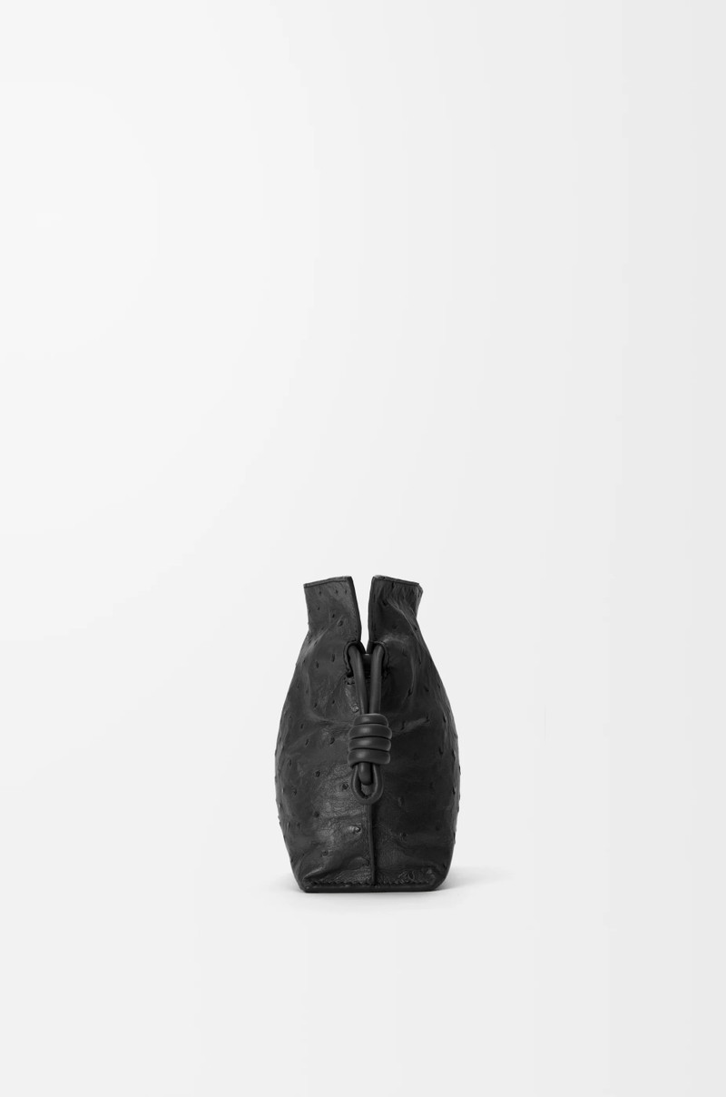 Mini Flamenco clutch in ostrich 3