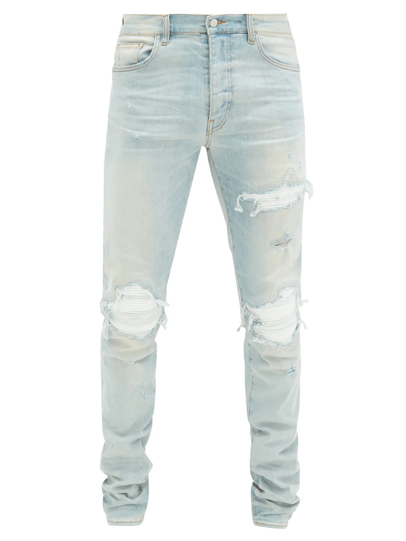 MX1 distressed skinny-leg jeans - 1