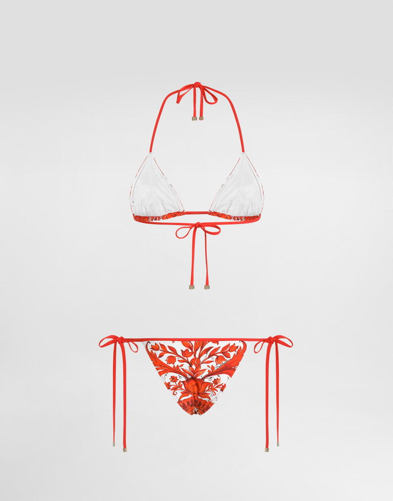 Dolce & Gabbana Majolica-print bikini outlook