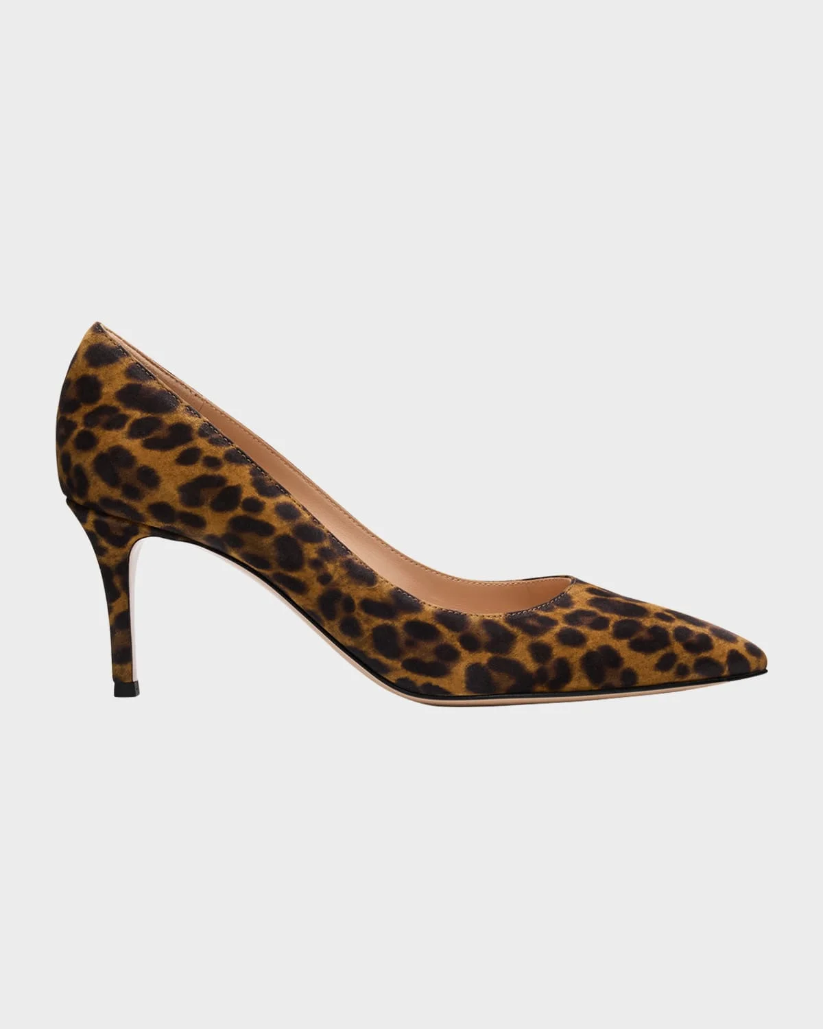 Gianvito Leopard-Print Suede Pumps - 1