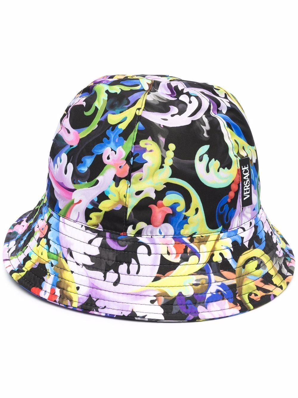 baroque-print bucket hat - 1