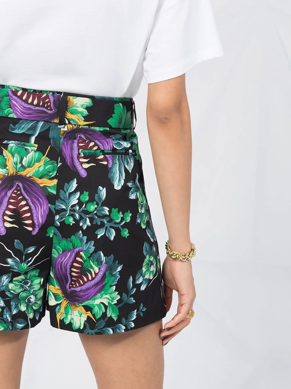 floral print Bermuda shorts - 3