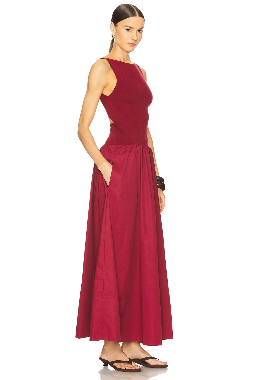 Bateau Cut Out Dress - 3