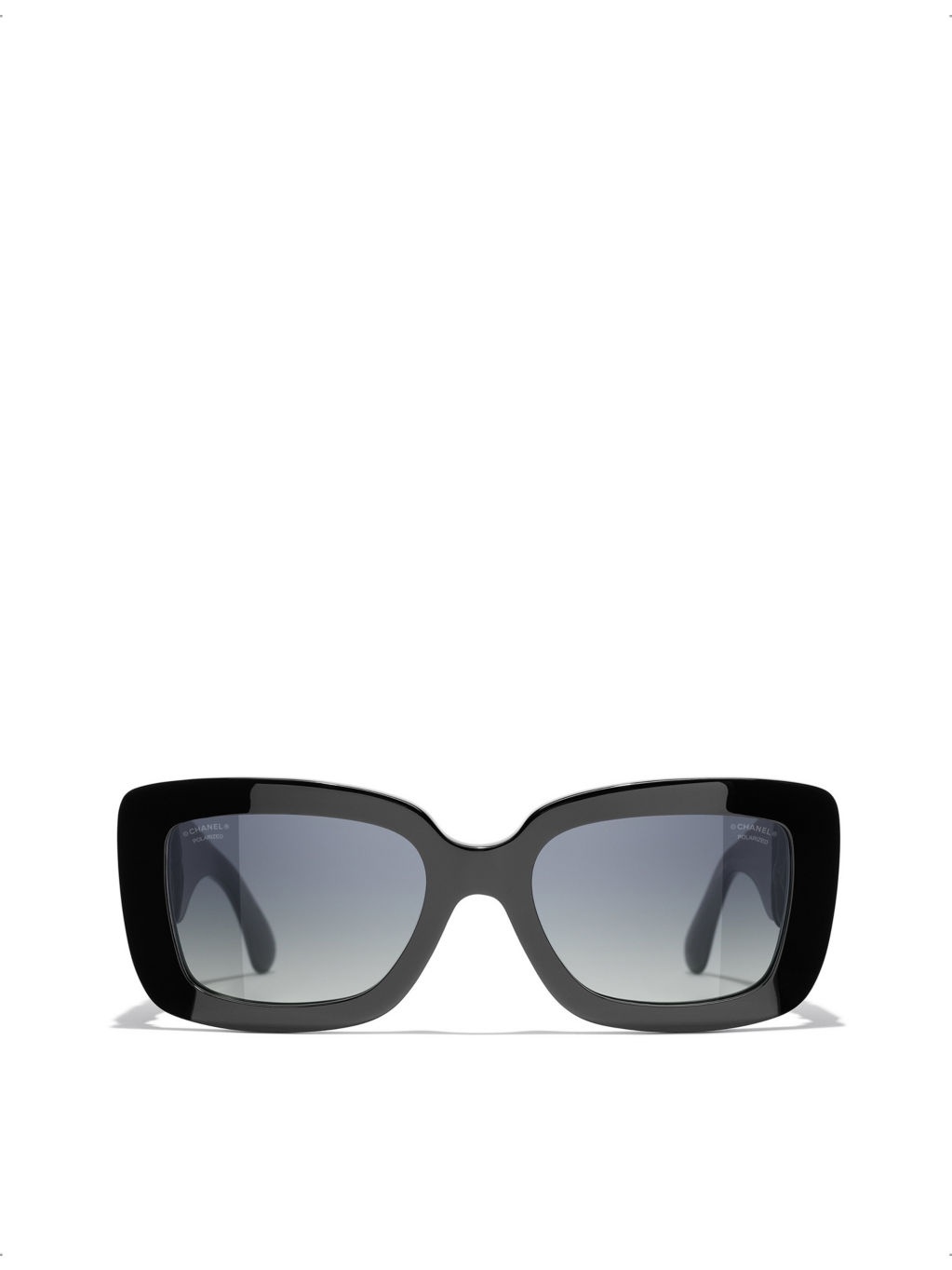 CH5473Q rectangle-frame leather and acetate sunglasses - 1