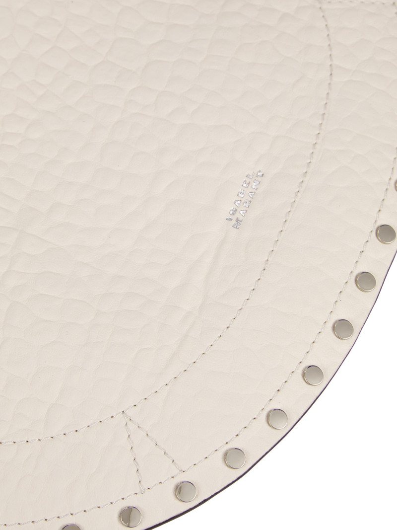 Women's Oskan Soft Zip Leather Shoulder Bag - Chalk 6