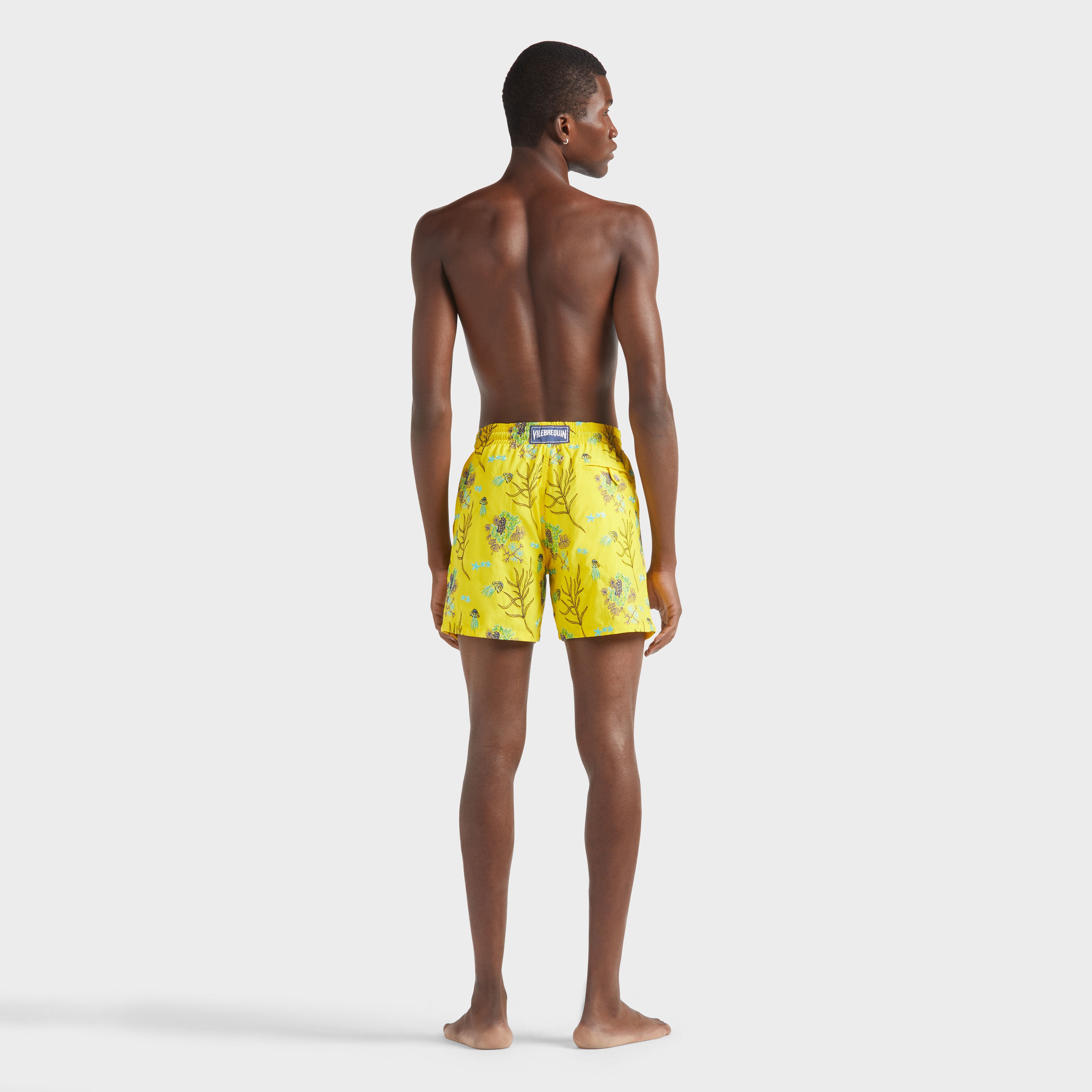 Men Swim Trunks Embroidered Medusa Flowers - Limited Edition - 4