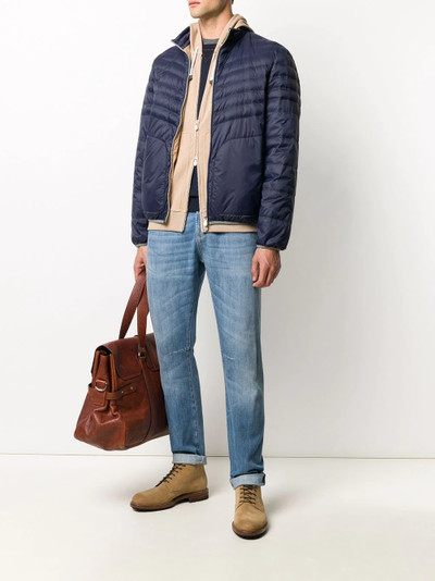 Brunello Cucinelli zipped padded jacket outlook