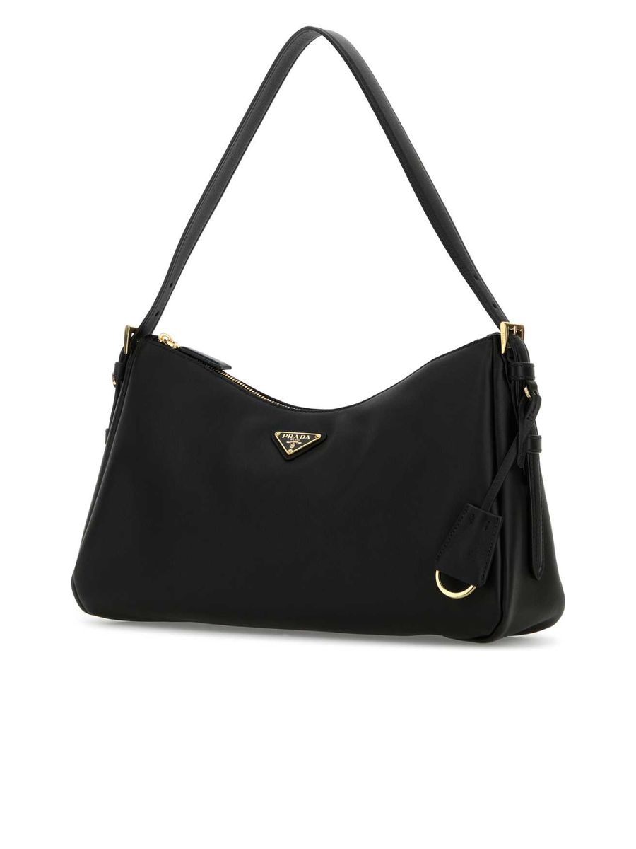 Triangle-Logo Zipped Shoulder Bag - 2