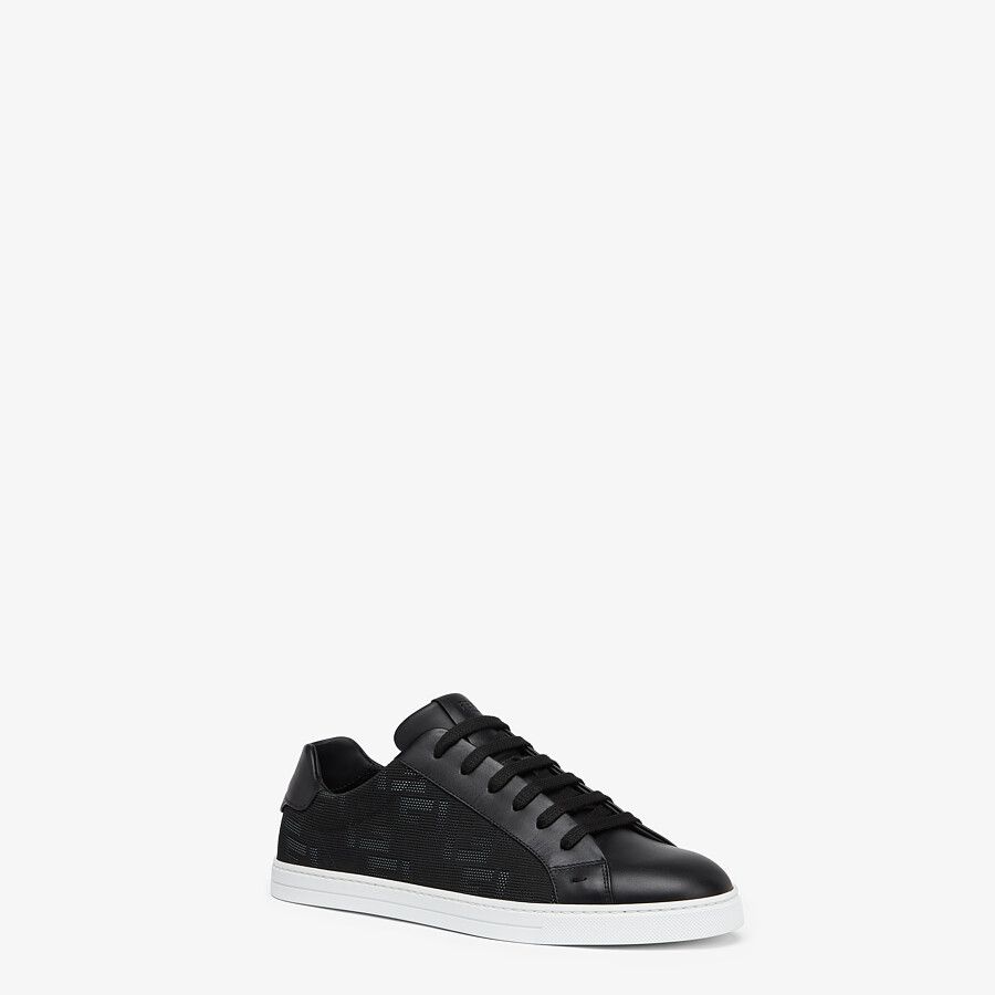 Black fabric low-tops - 2