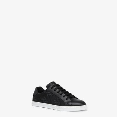 FENDI Black fabric low-tops outlook