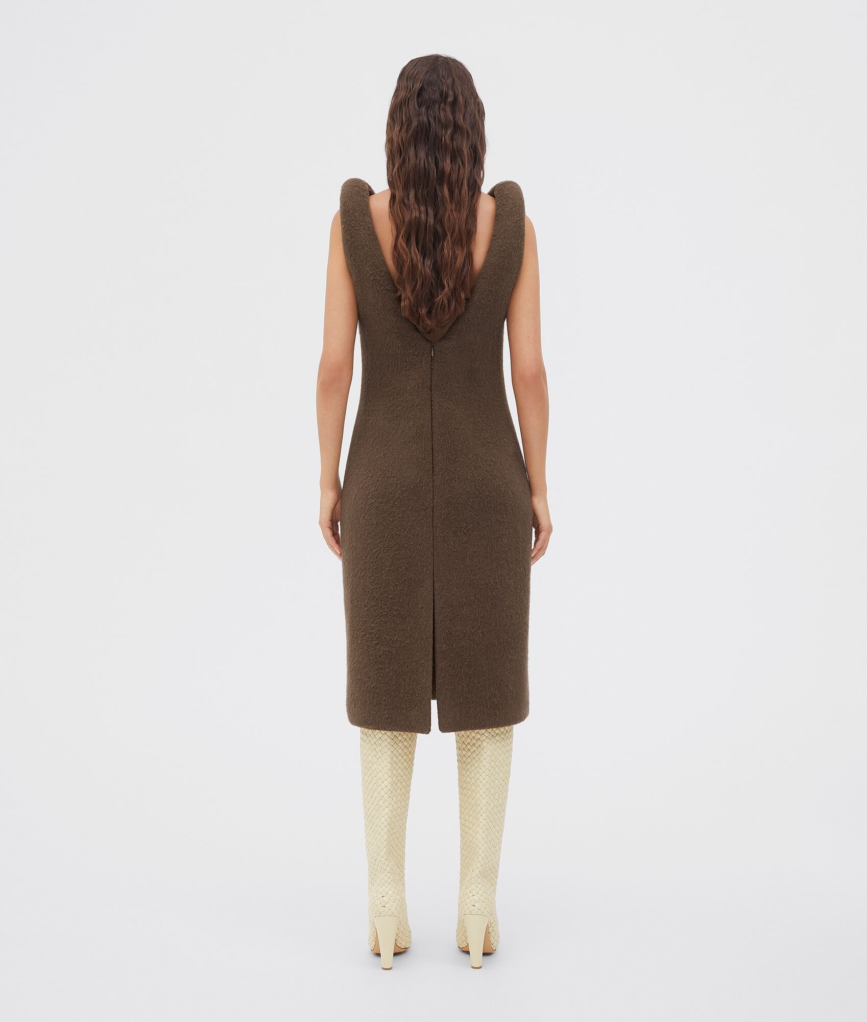 double face alpaca dress - 3