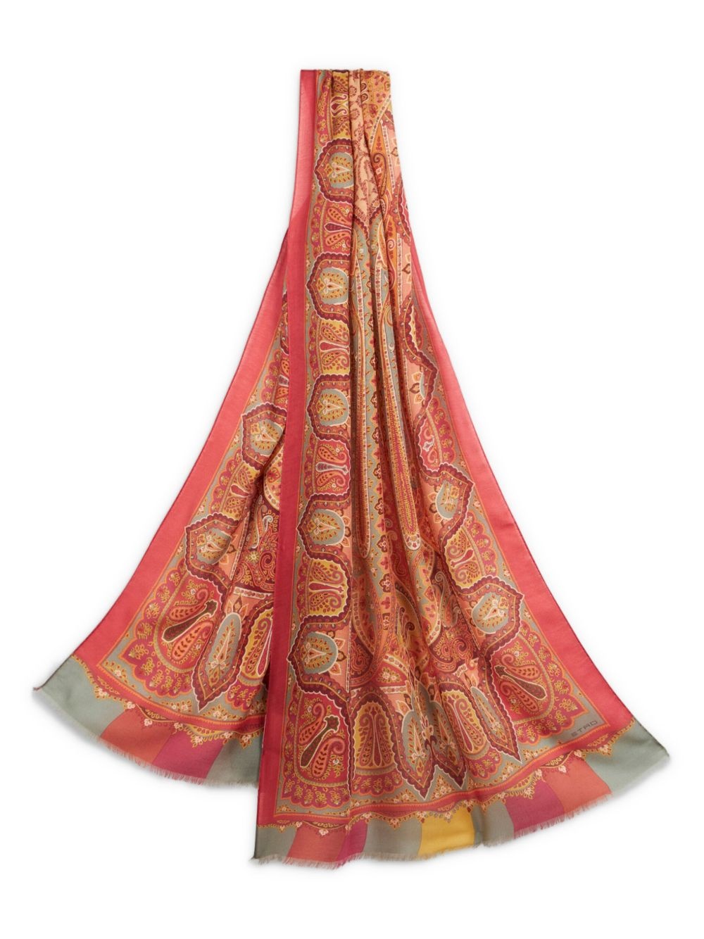 paisley-print scarf - 3
