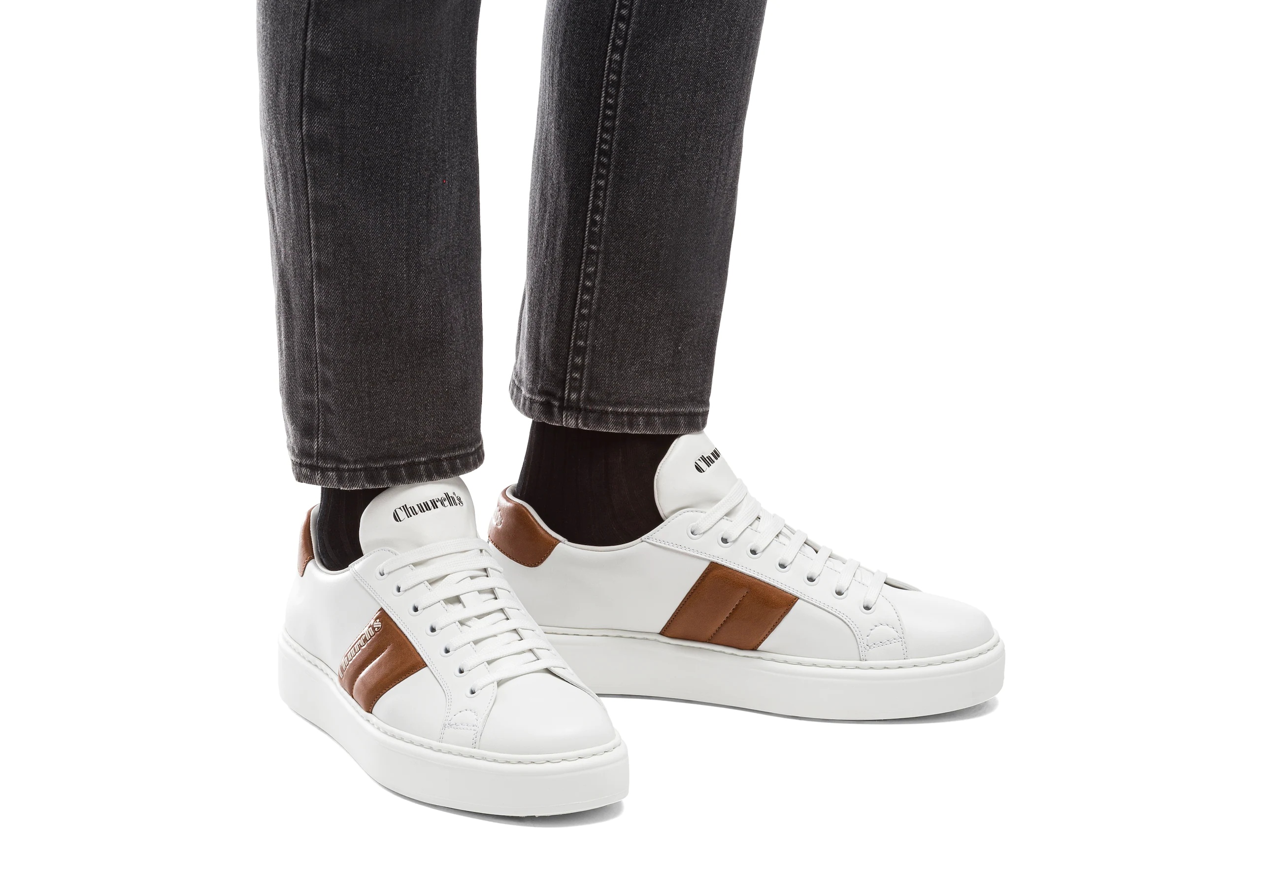 Church's Mach 3 Calf Leather Classic Sneaker White/oak