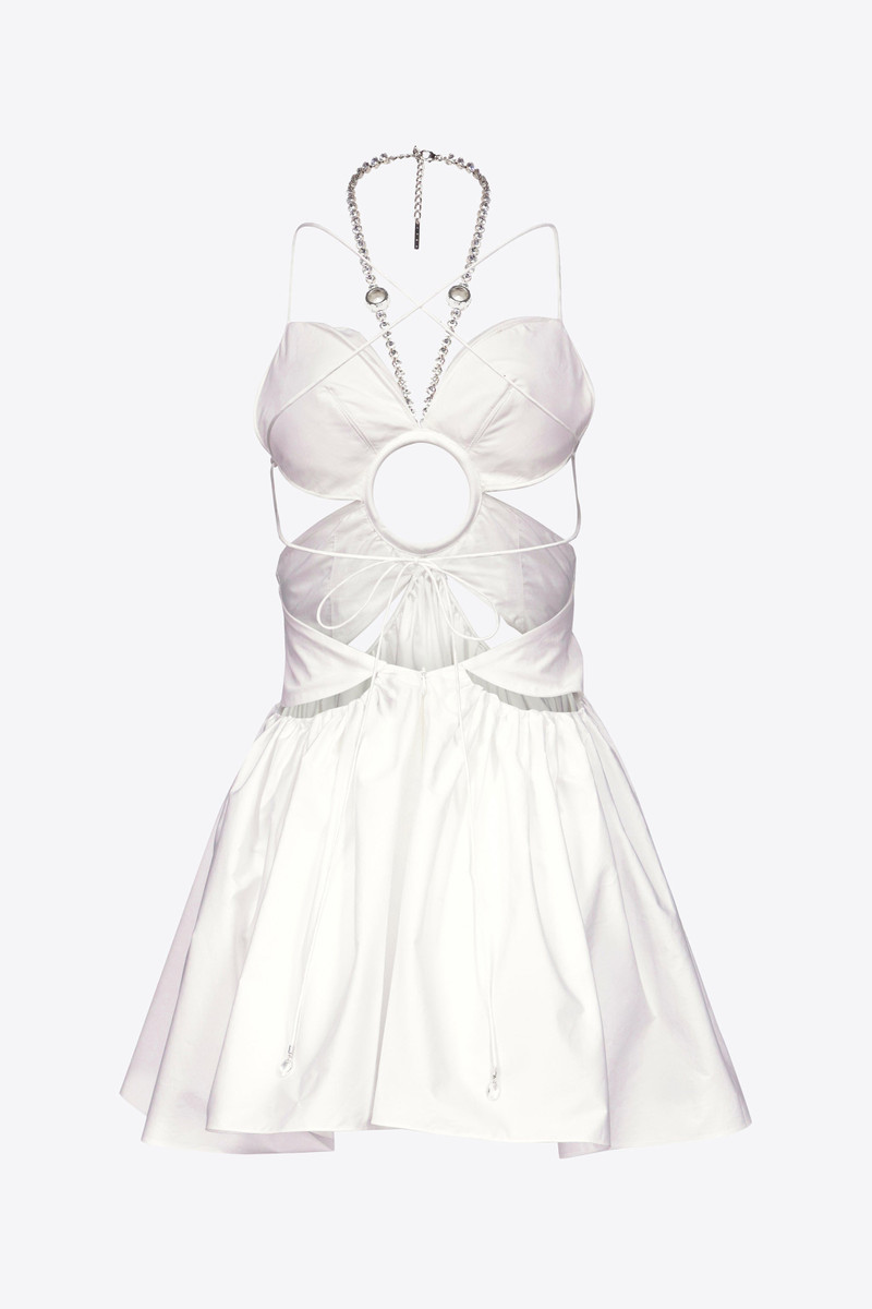 GATHERED BUTTERFLY POPLIN 미니 드레스 4