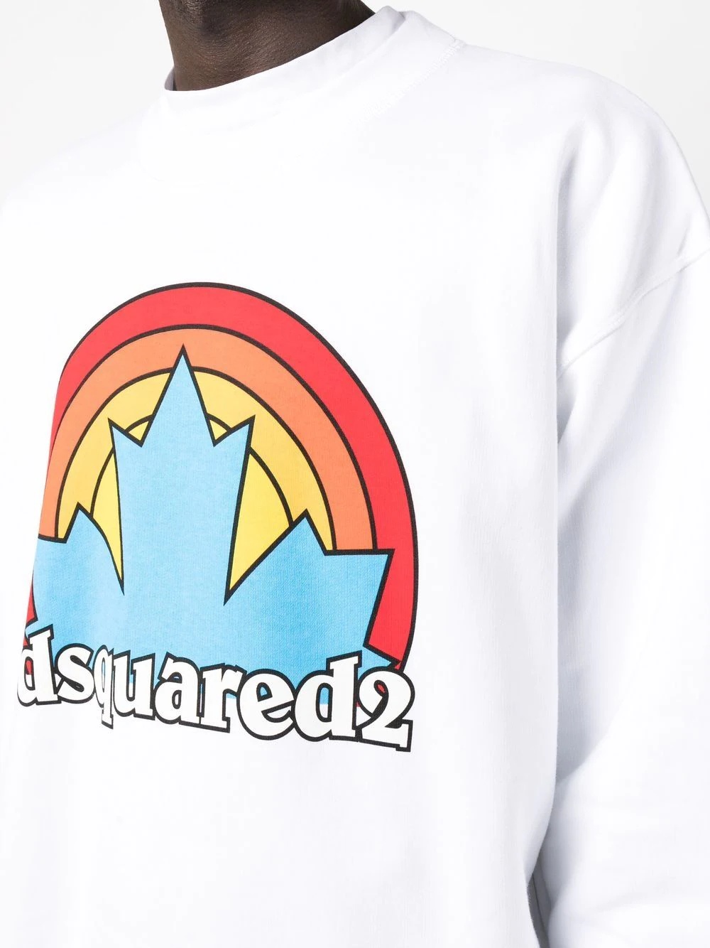 rainbow-logo crew-neck sweatshirt - 5