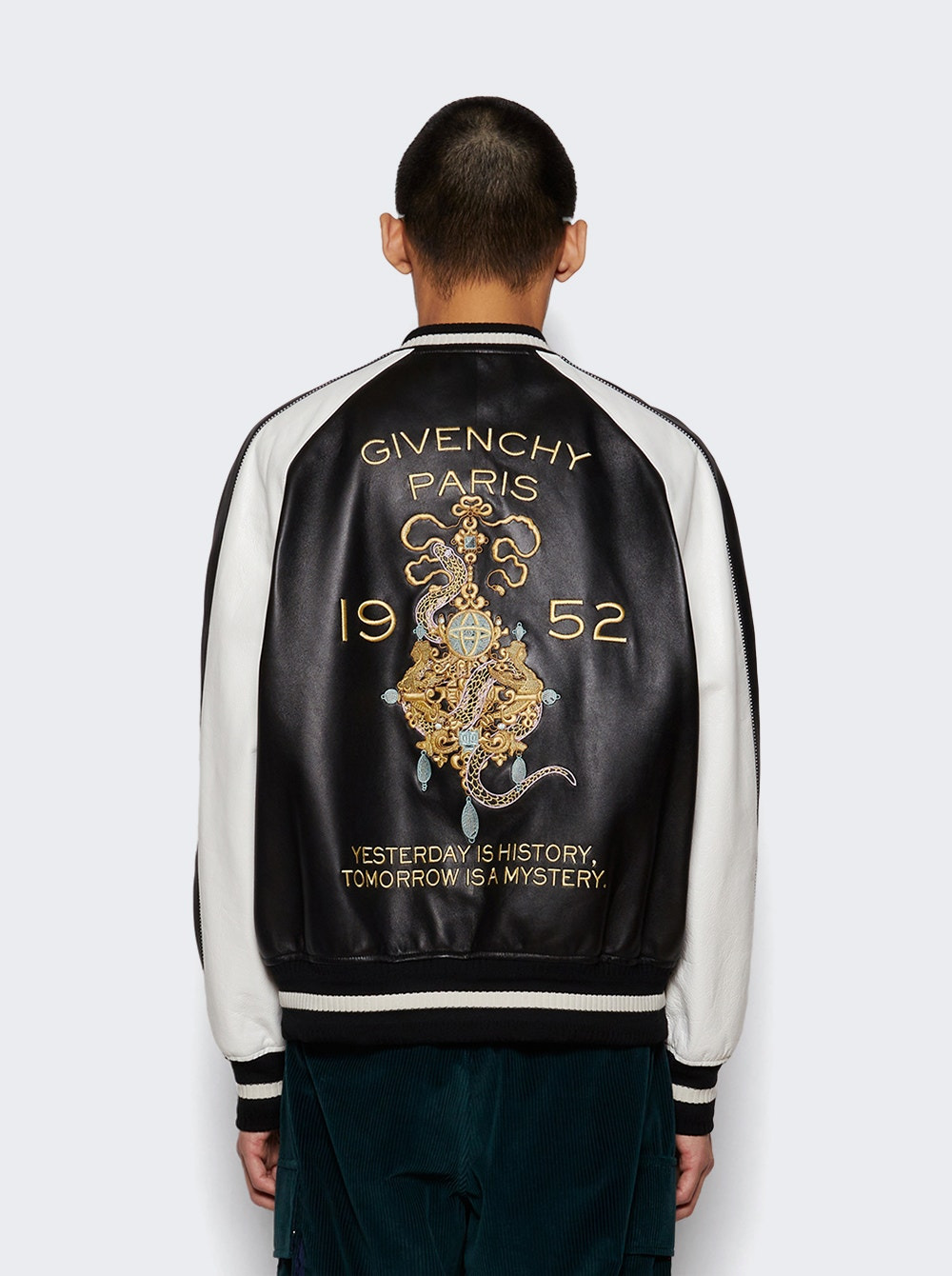 Embroidered Jacket Black And White - 4