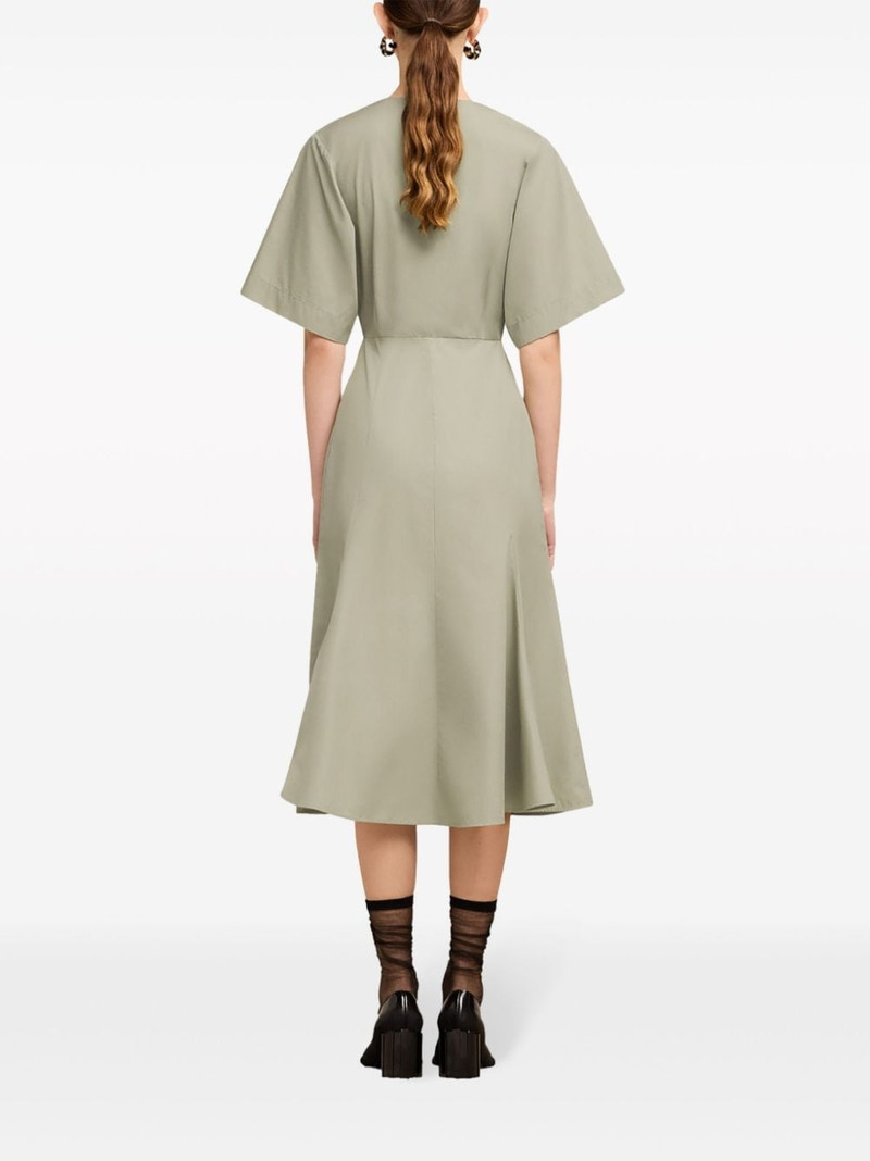 short-sleeve cotton midi dress 4