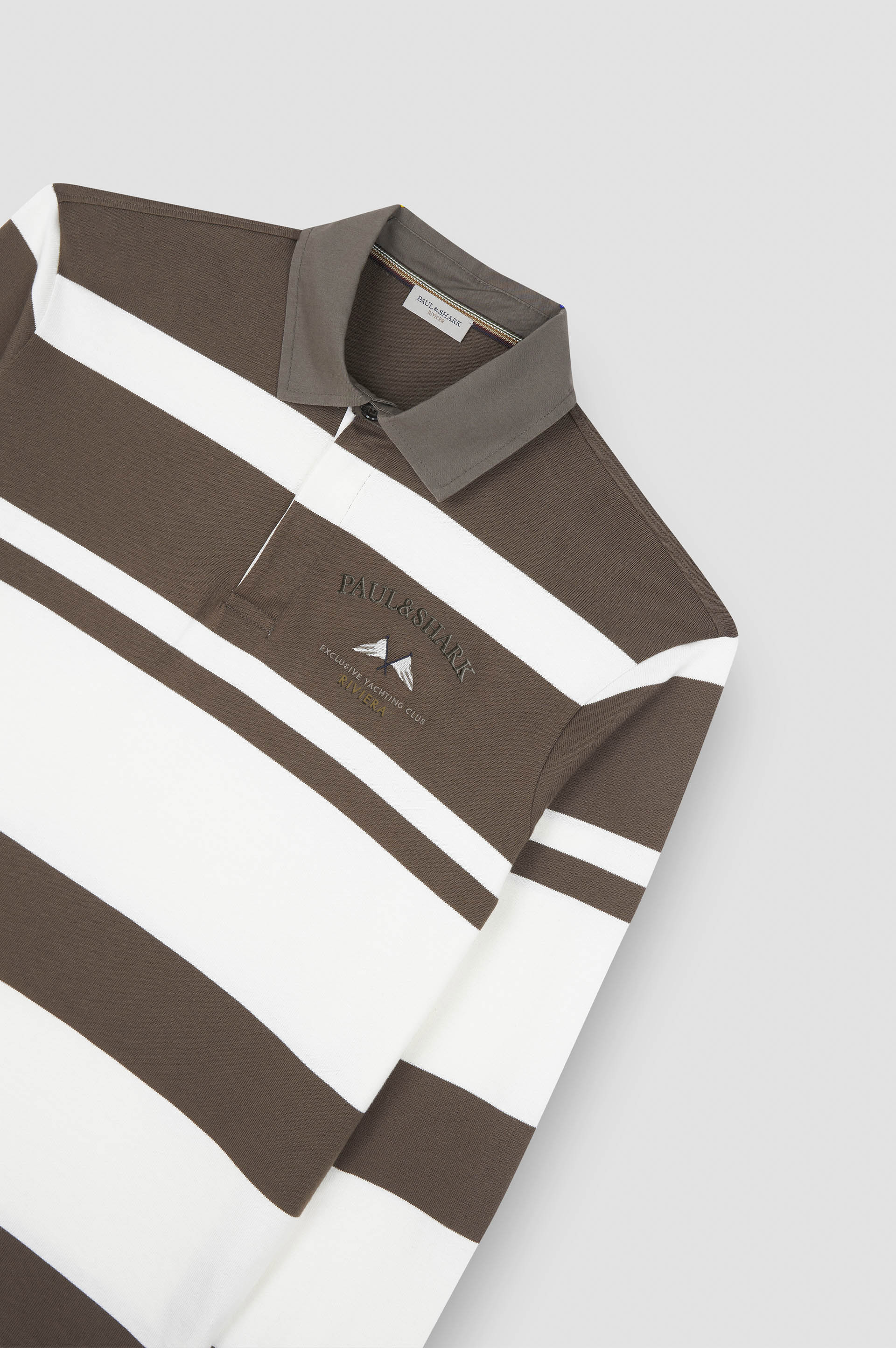 COTTON JERSEY RUGBY POLO SHIRT WITH EMBROIDERY - 5