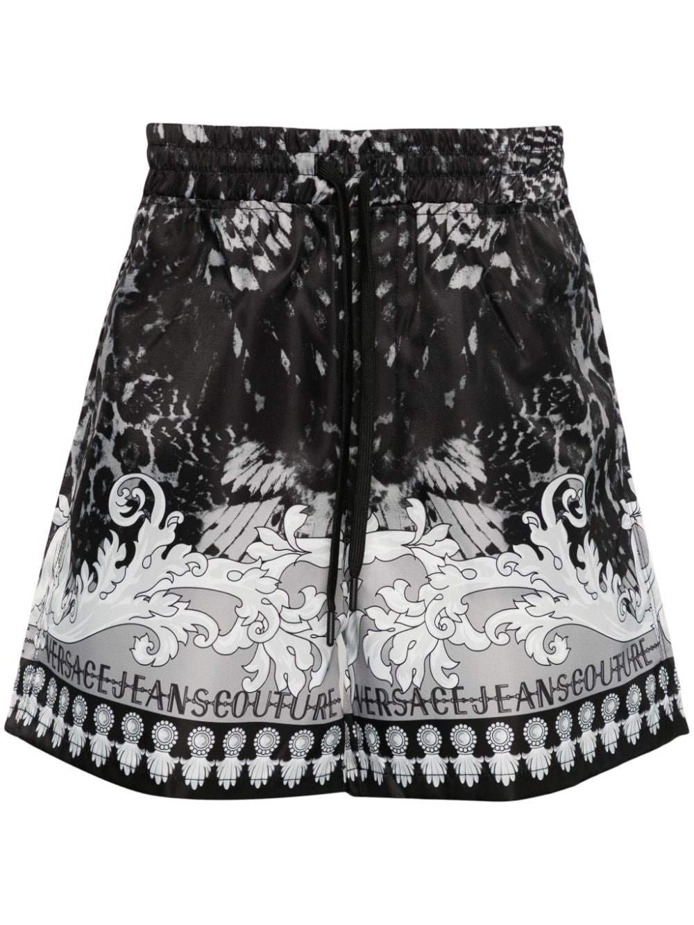 Watercolour Couture-print shorts - 1