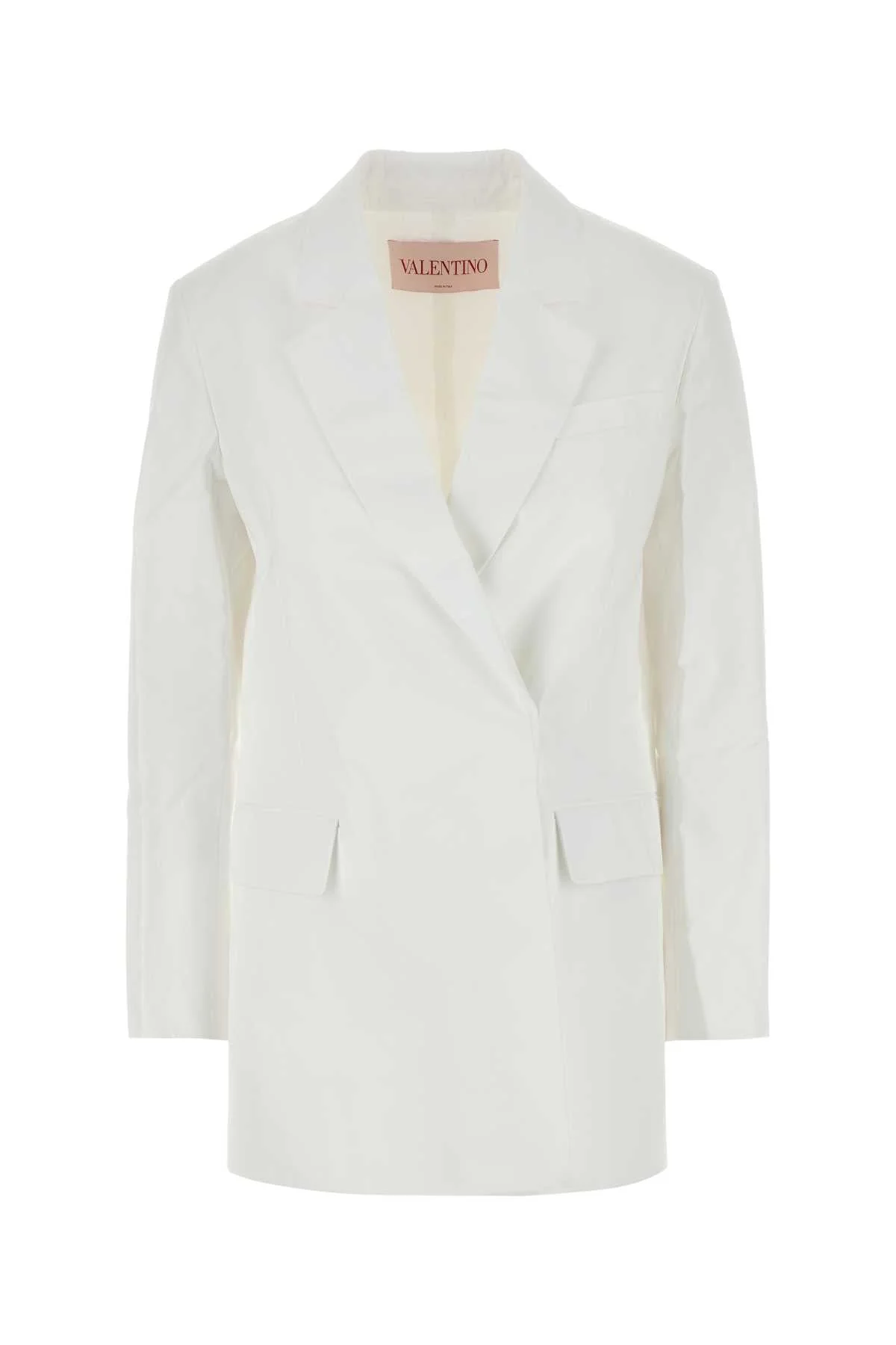 Valentino Garavani Women White Cotton Blazer - 1