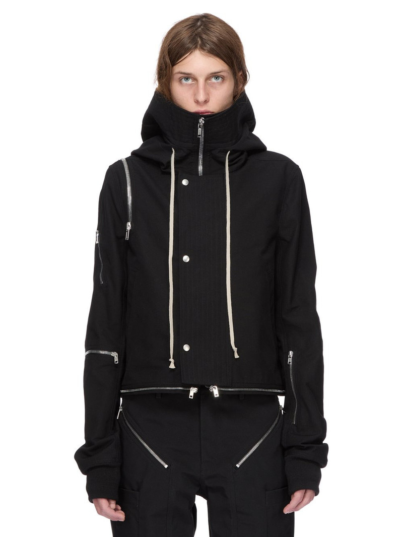 Black Hollywood Cropped Headon Parka 1