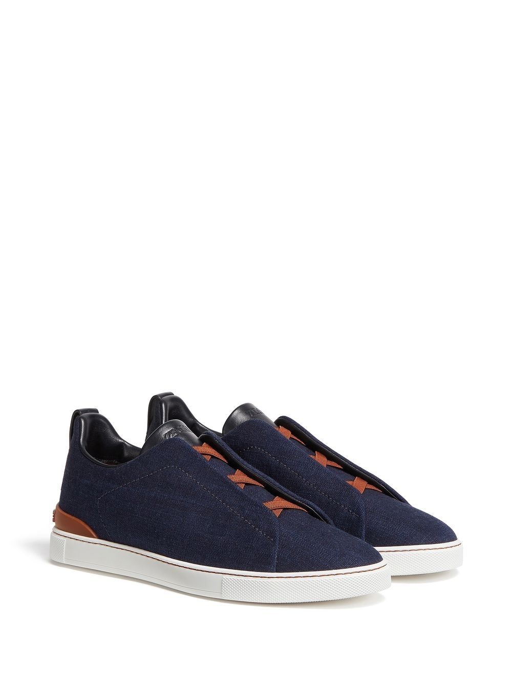 Triple Stitch denim sneakers - 2