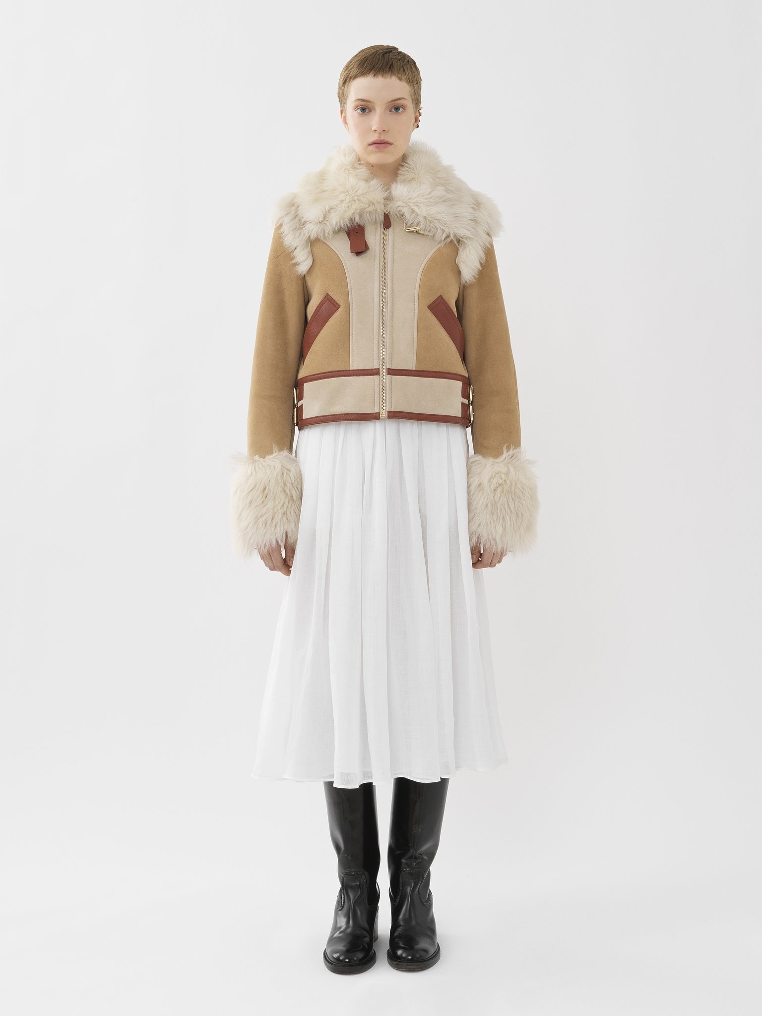 PATCHWORK AVIATOR JACKET - 4
