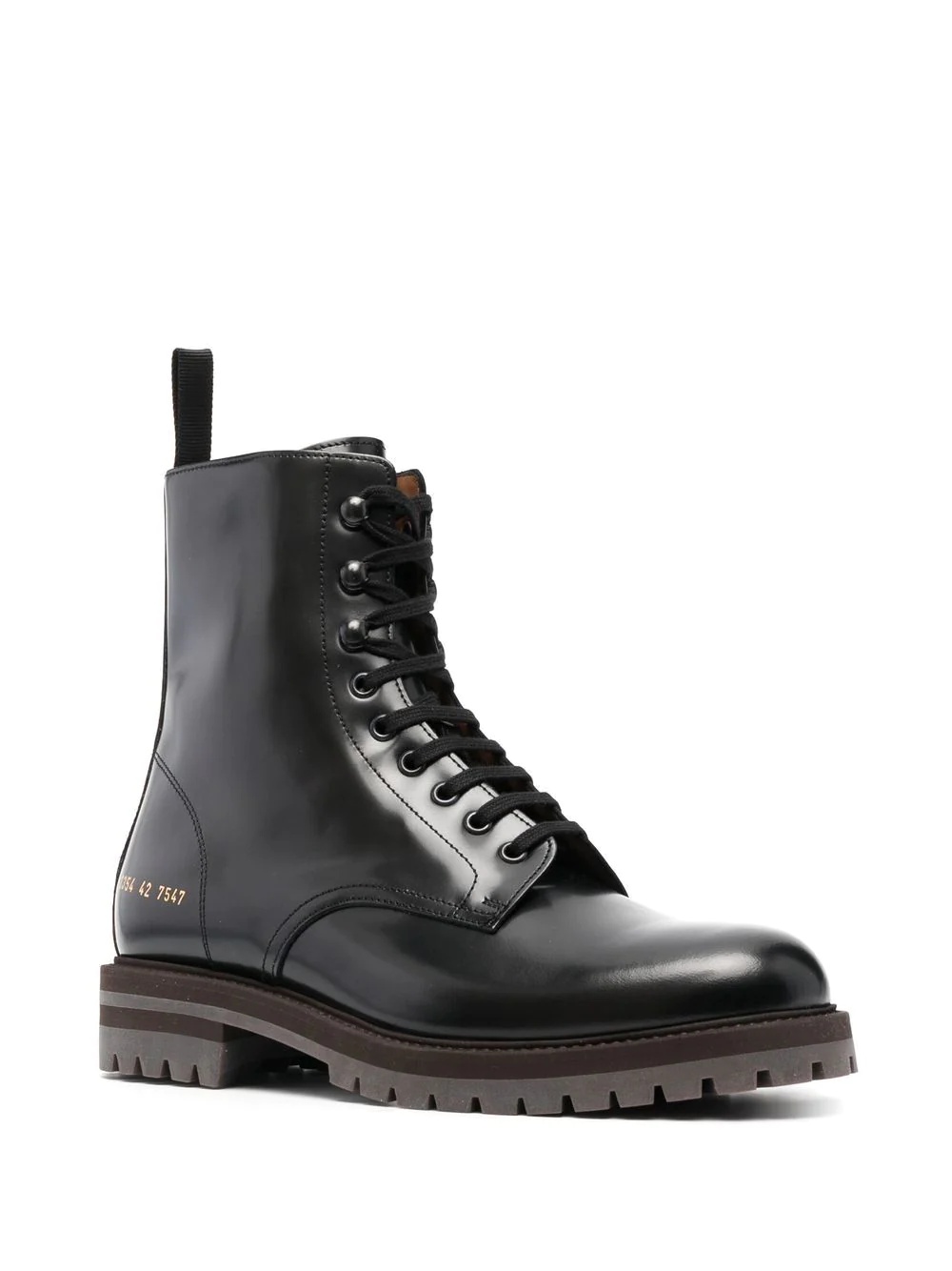 side logo-print lace-up boots - 2