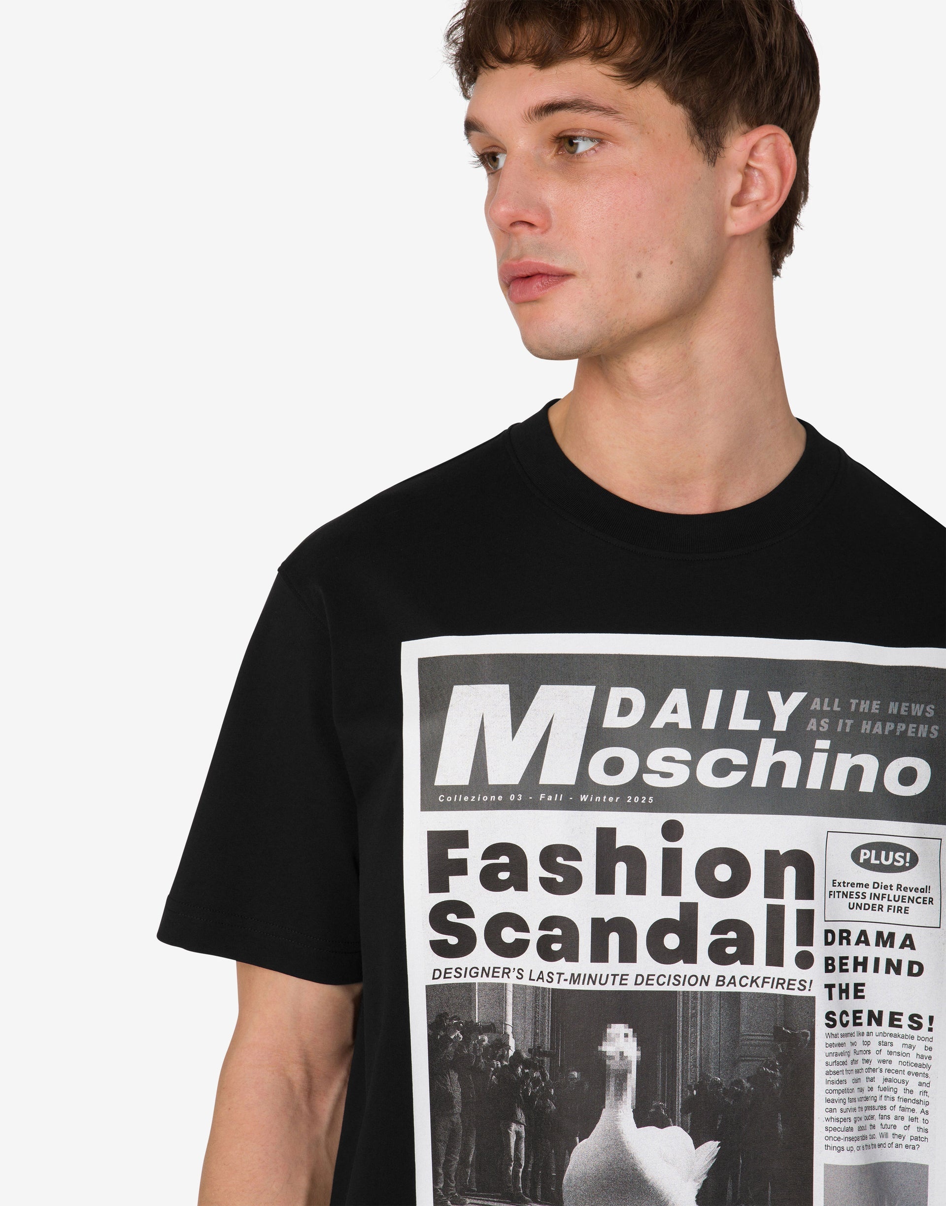 PRINTED ORGANIC COTTON JERSEY T-SHIRT - 4
