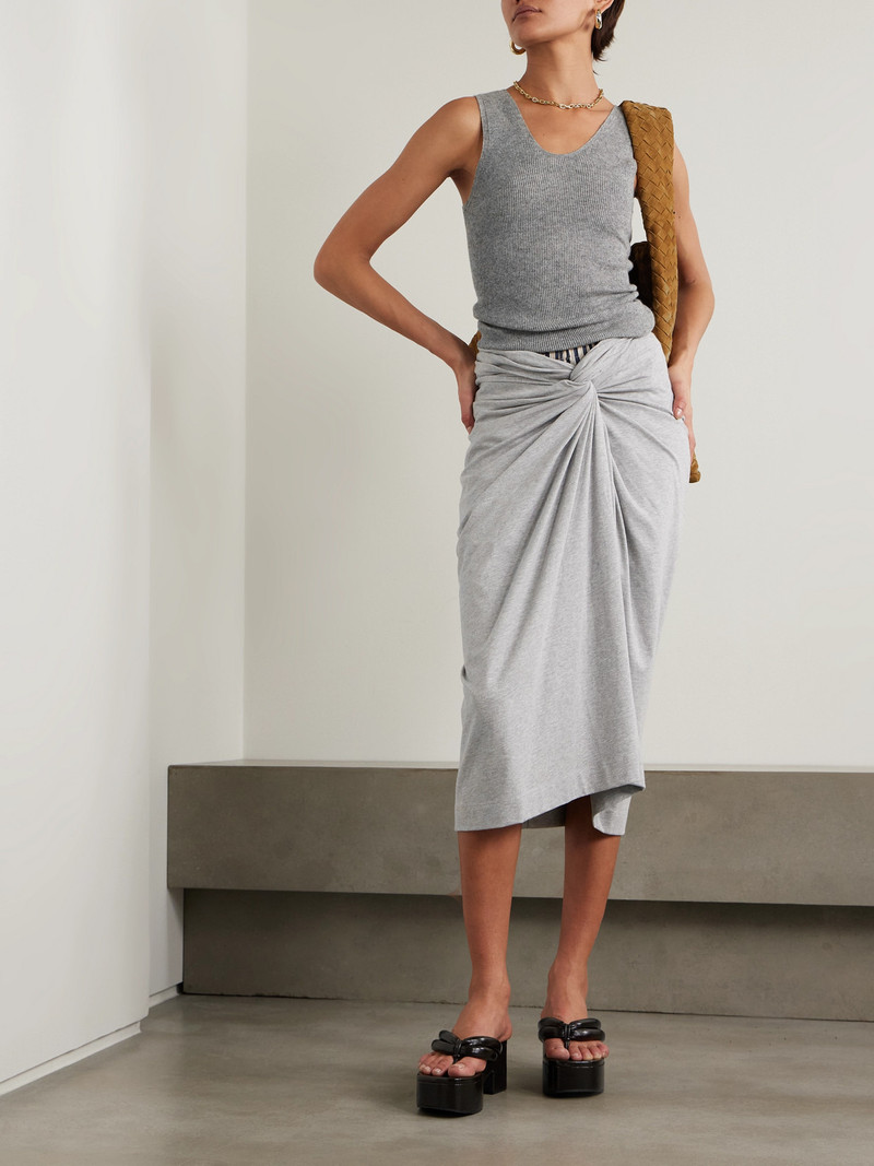 The Elder Statesman Delicash Cashmere And Silk-blend Tank outlook