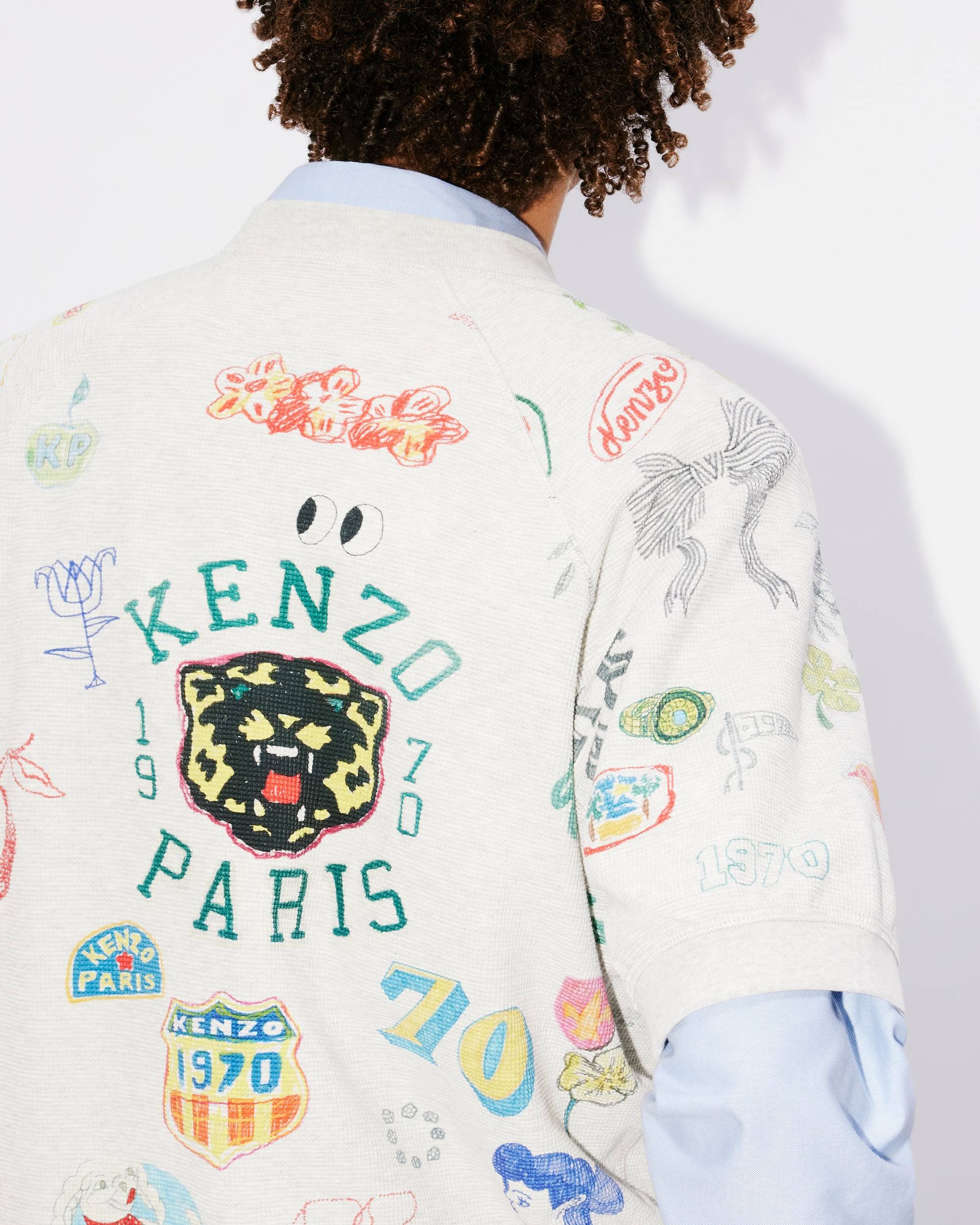 'KENZO Drawn Varsity' T-shirt - 7