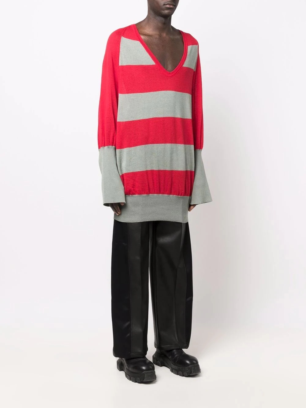 striped relaxed jumper - 3