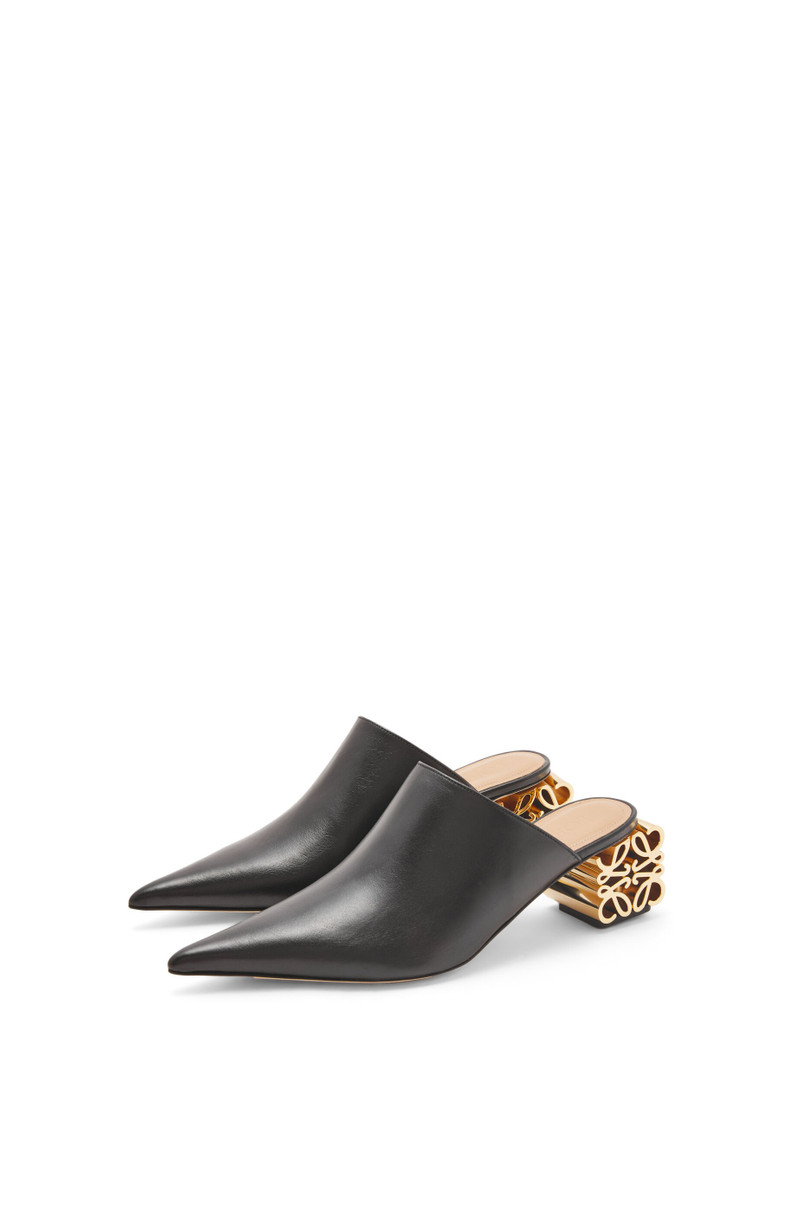 Loewe Anagram heel mule in calfskin outlook