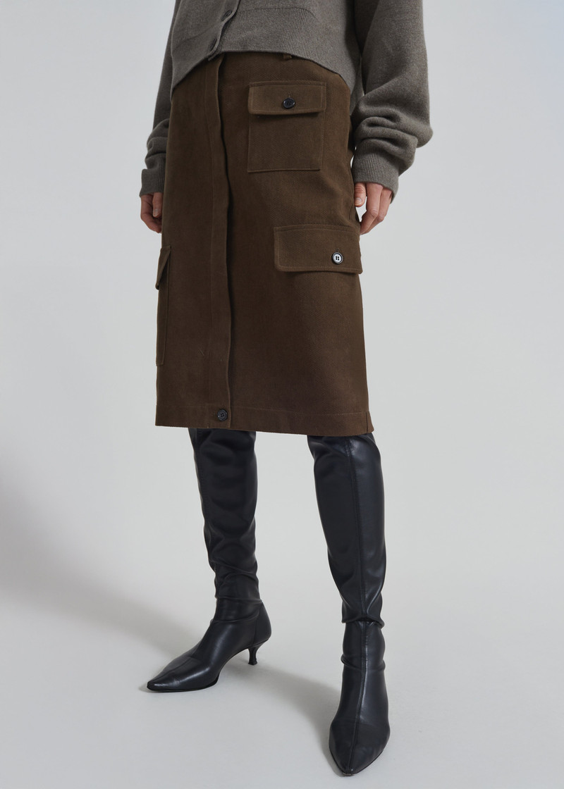 Mayenne Cargo Skirt - Brown 3