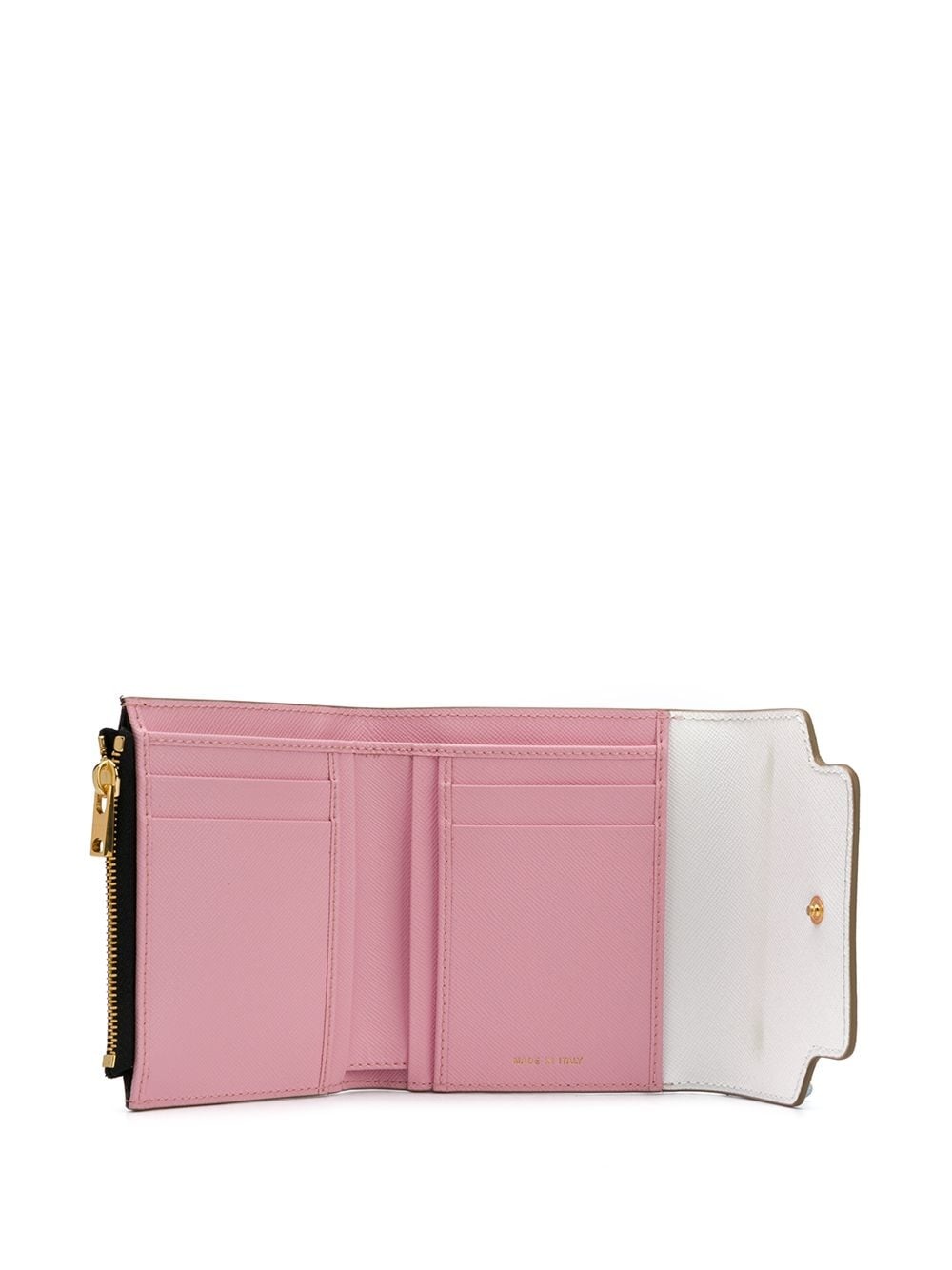 colour-block trifold wallet - 3