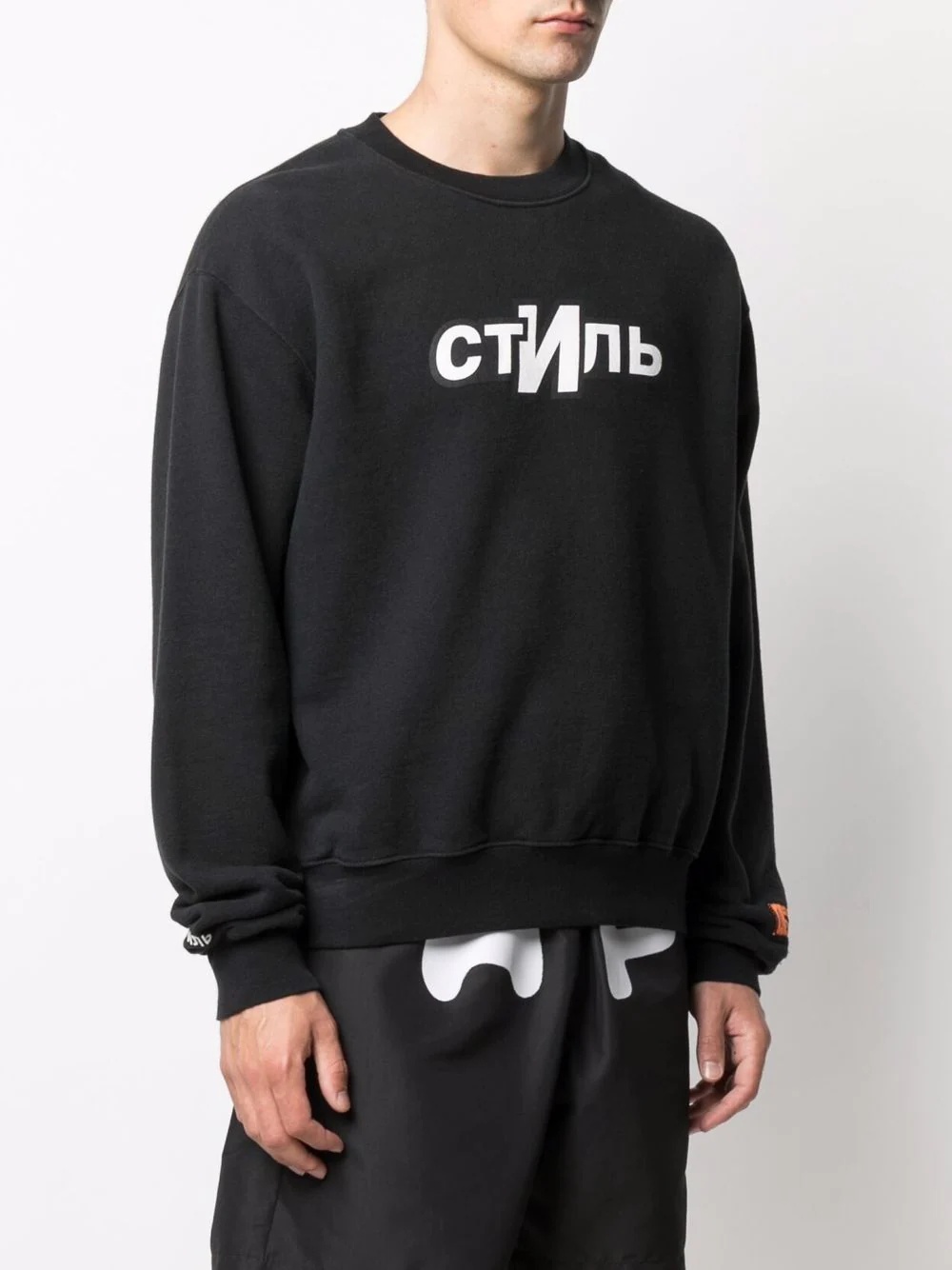 logo-print crew-neck sweatshirt - 3