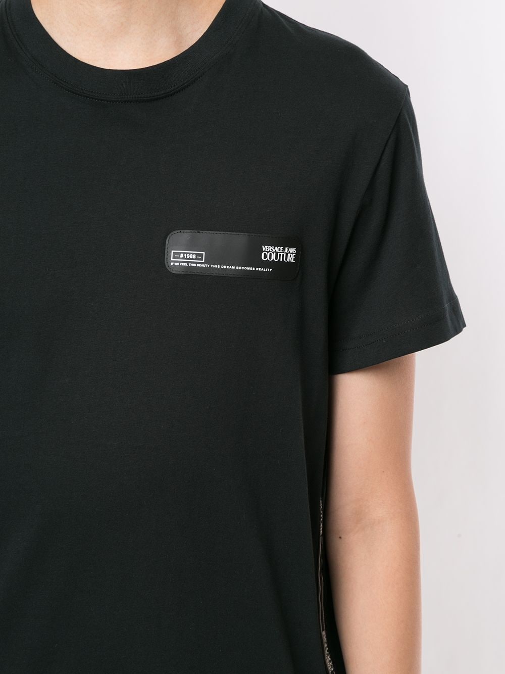 taped logo T-shirt - 5