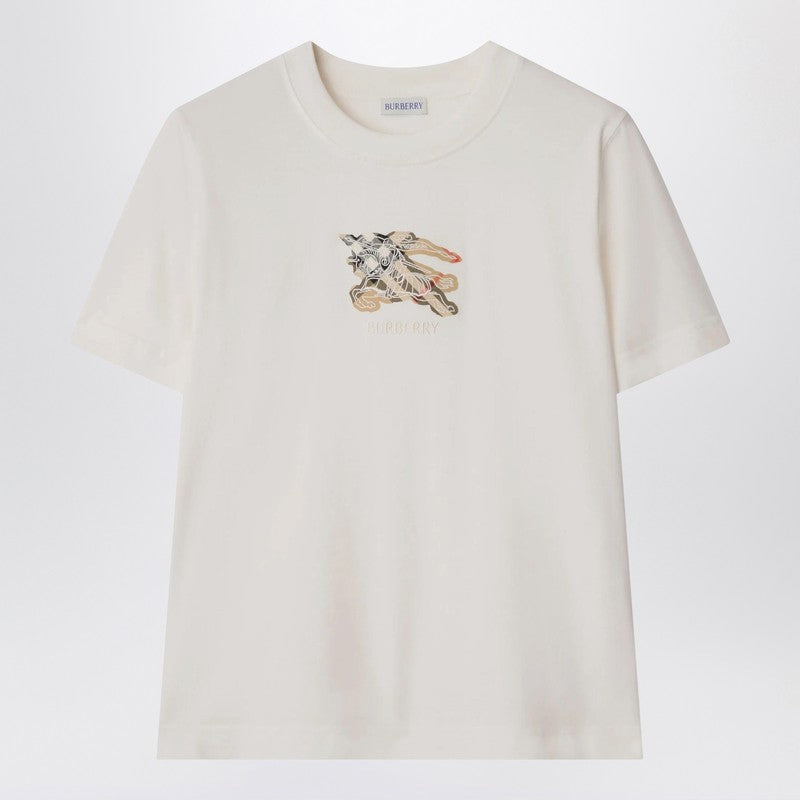 Burberry White T-Shirt With Ekd Women - 1