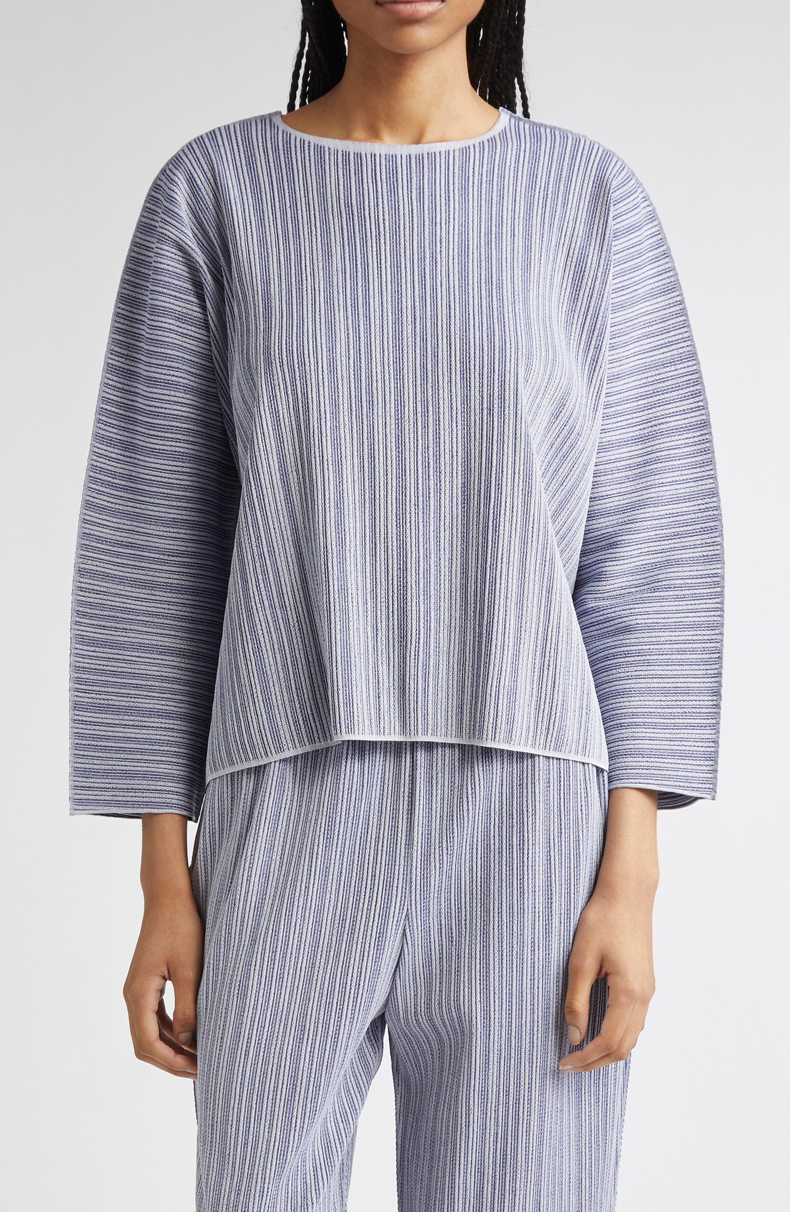 Pleats Please Issey Miyake A-POC Pleated Top in Blue at Nordstrom - 1