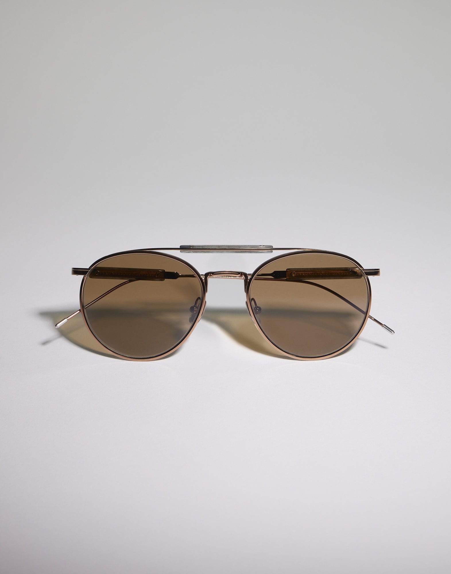 メガネ BRUNELLO CUCINELLI Sartorial Sunset sunglasses in titanium Brunello Cucinelli Sartorial Sunset Titanium Sunglasses